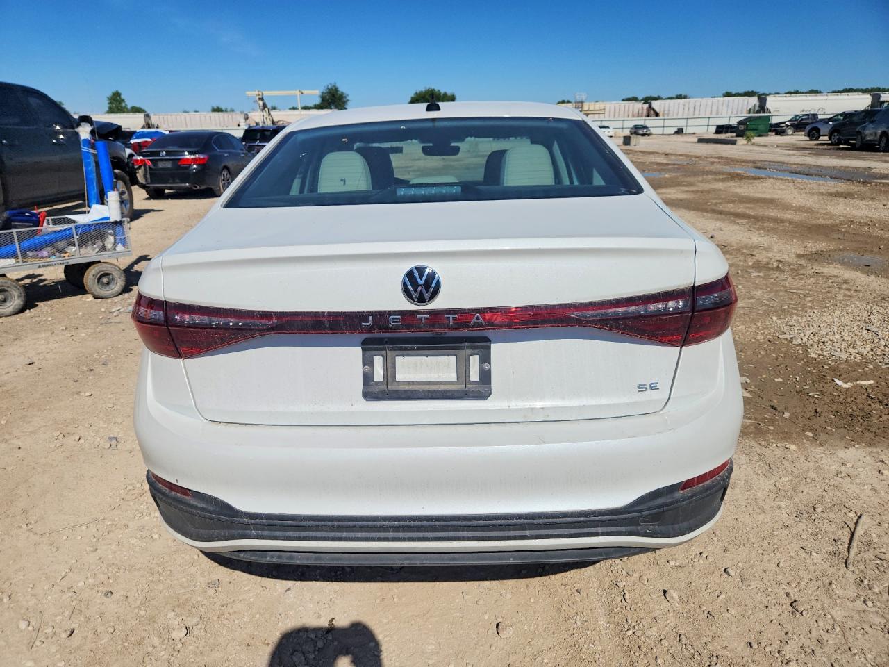 2025 Volkswagen Jetta Se White vin: 3VW7X7BU3SM098196