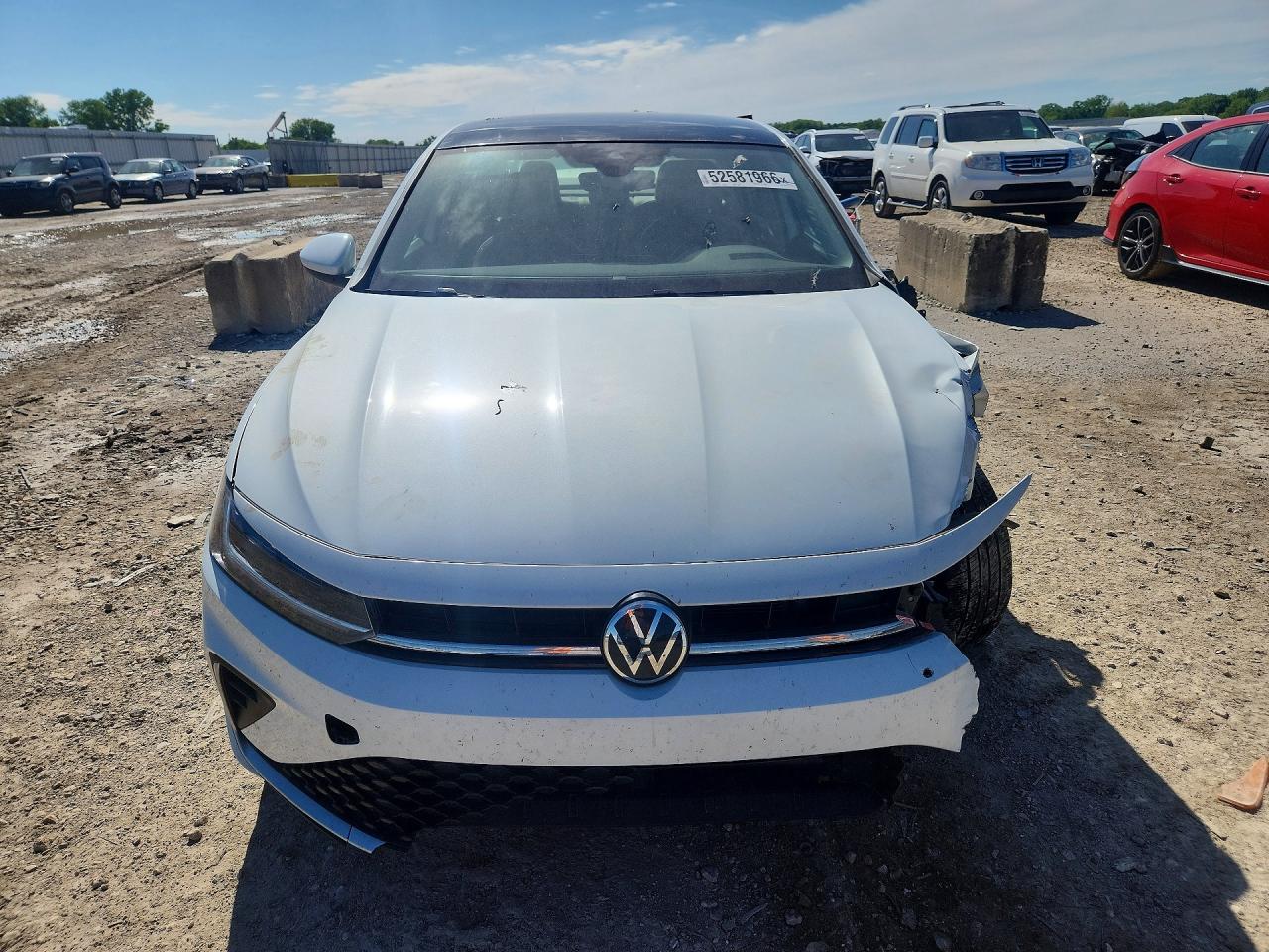 2025 Volkswagen Jetta Se White vin: 3VW7X7BU3SM098196