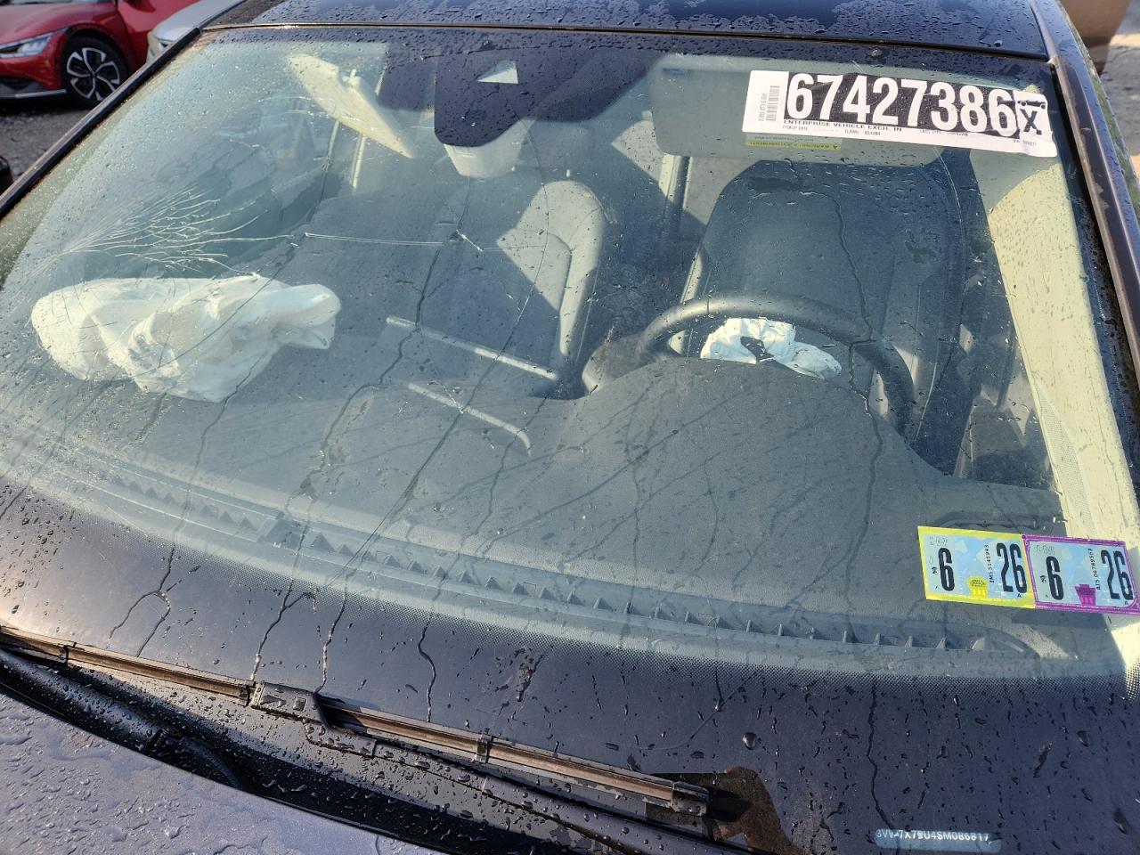 2025 Volkswagen Jetta Se Gray vin: 3VW7X7BU4SM086817 Damage: Windshield, Broken, Replacement Required