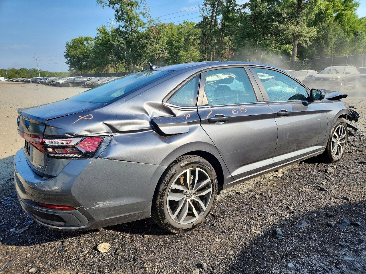 2025 Volkswagen Jetta Se Gray vin: 3VW7X7BU4SM086817