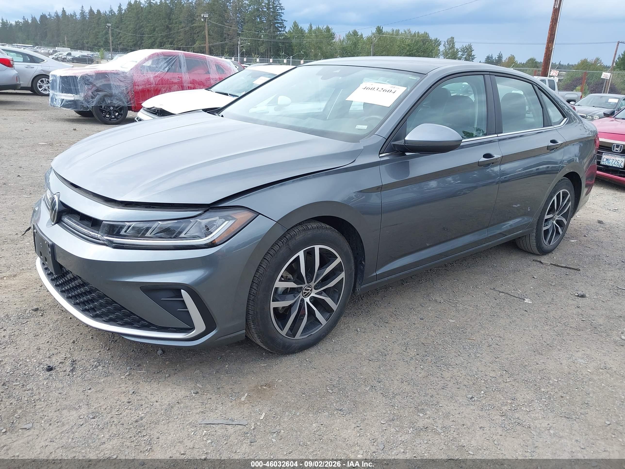 2025 Volkswagen Jetta 1.5t Se Gray vin: 3VW7X7BU9SM085291