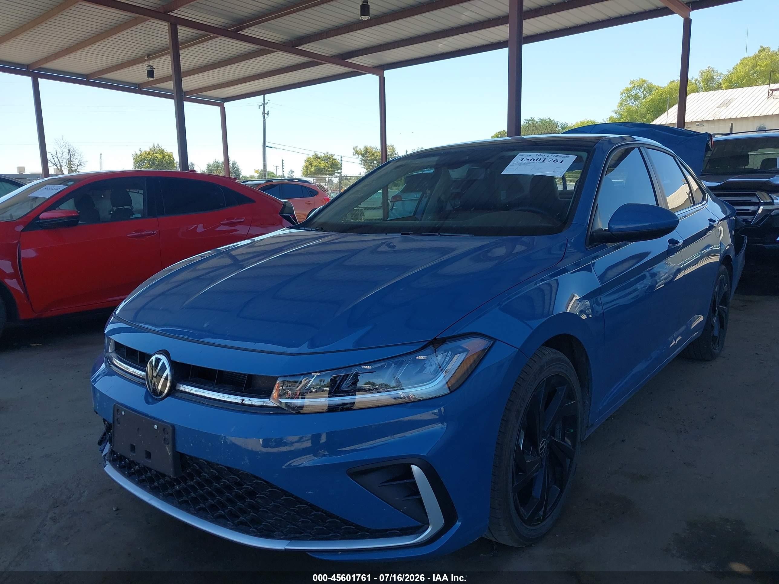 2025 Volkswagen Jetta 1.5t Se Синий vin: 3VW7X7BUXSM105161