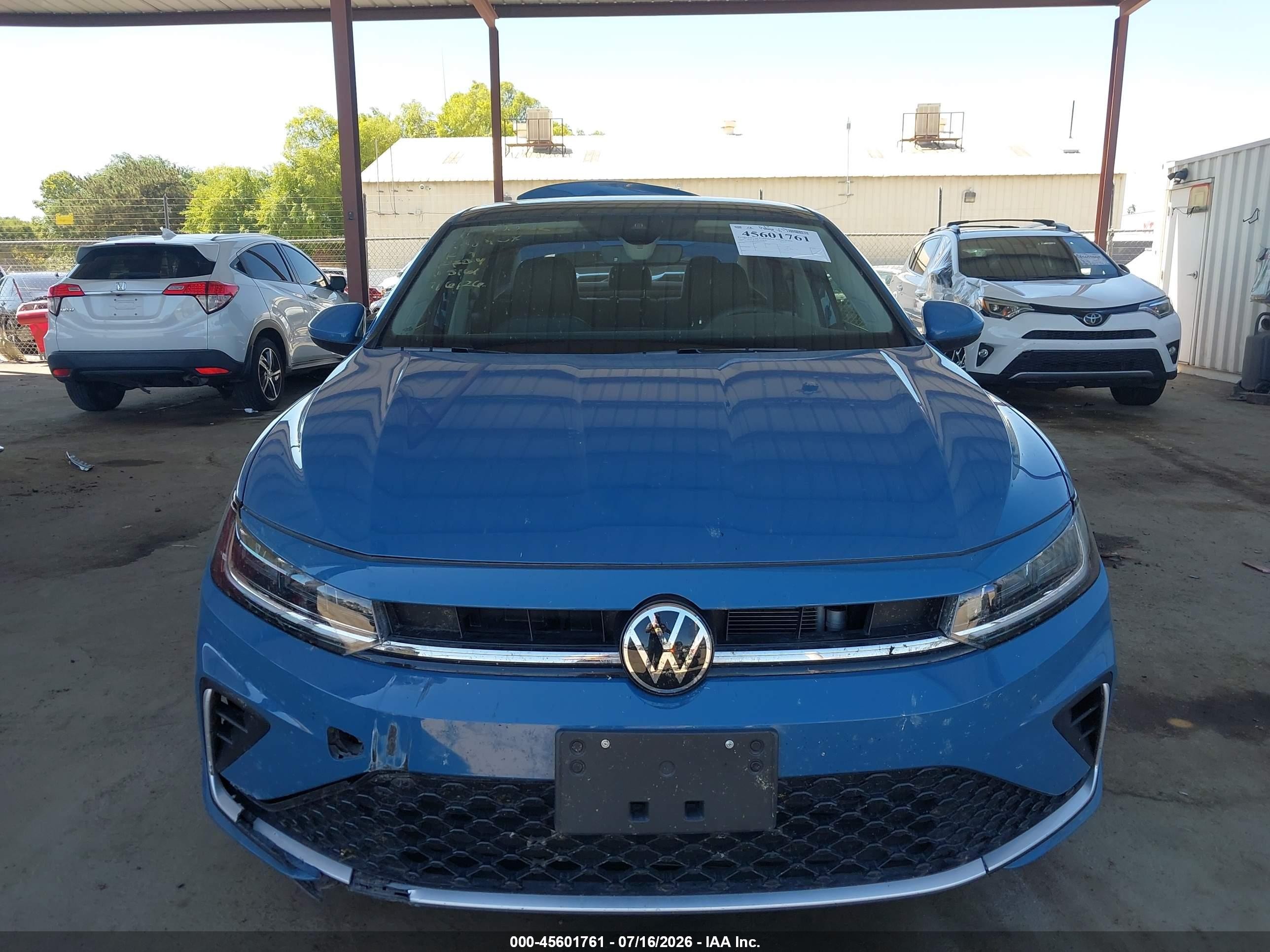 2025 Volkswagen Jetta 1.5t Se Синий vin: 3VW7X7BUXSM105161
