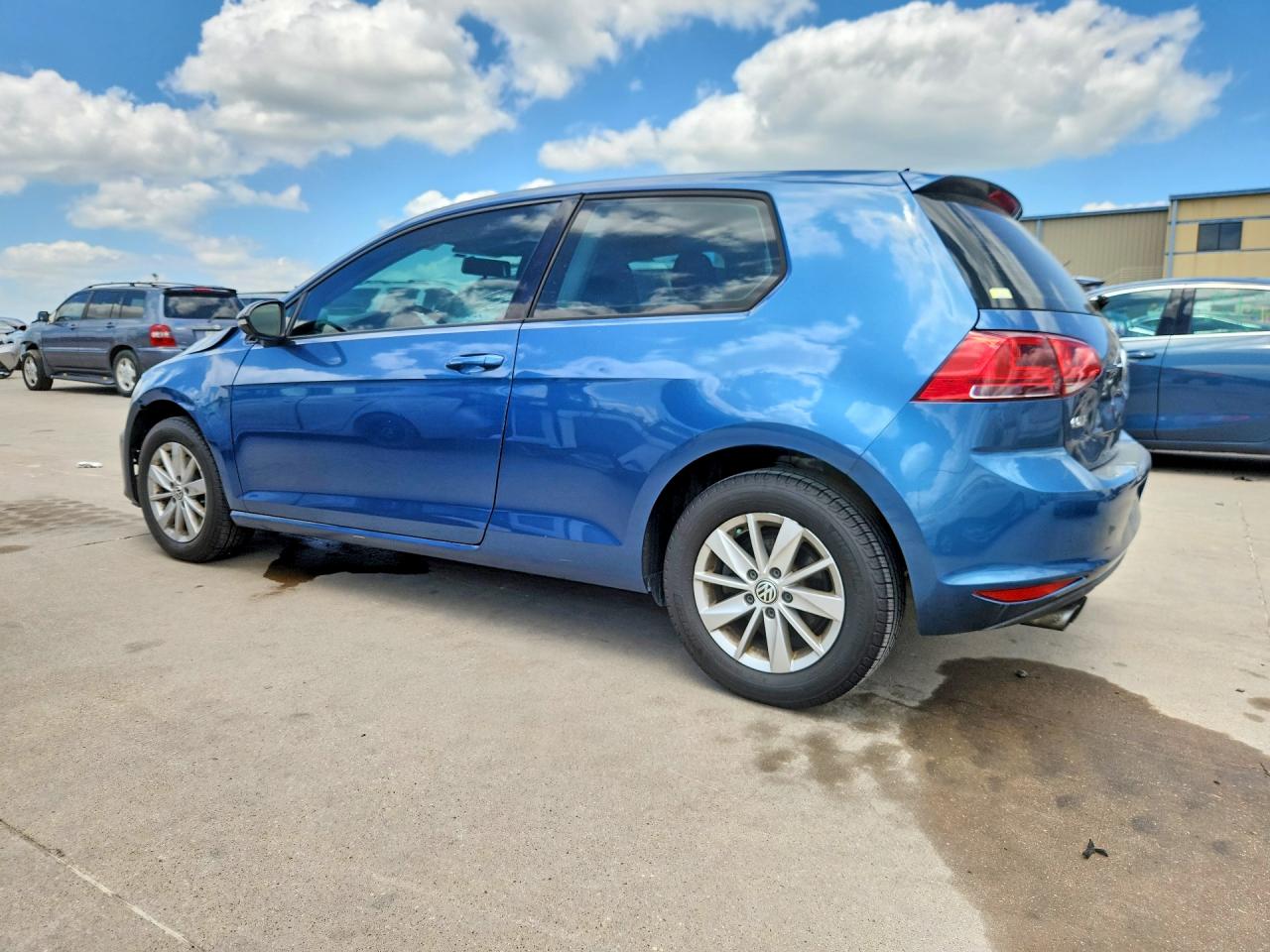 2015 Volkswagen Golf Blue vin: 3VW817AU9FM098782