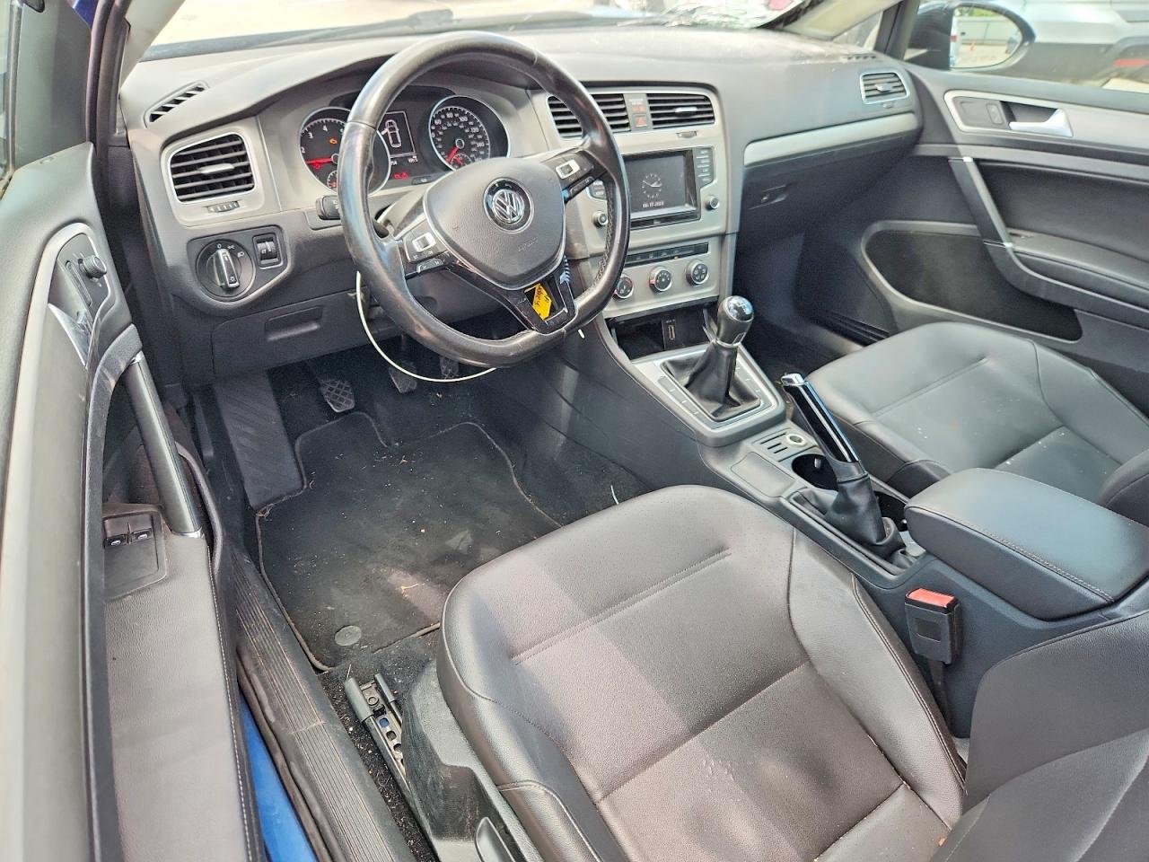 2015 Volkswagen Golf Blue vin: 3VW817AU9FM098782