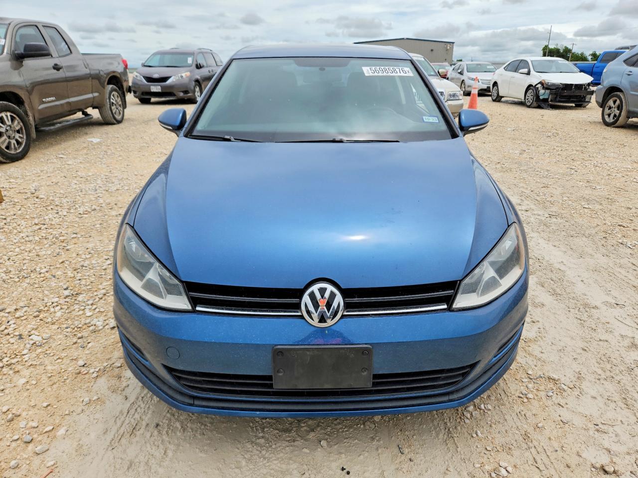 2015 Volkswagen Golf Blue vin: 3VW817AUXFM069775