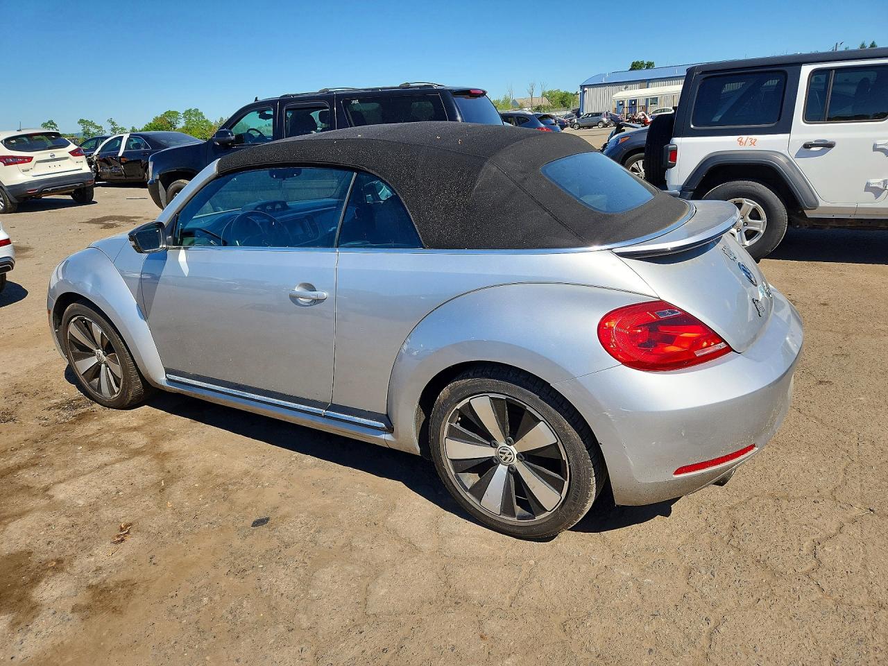2013 Volkswagen Beetle Turbo Silver vin: 3VW8A7AT1DM812697