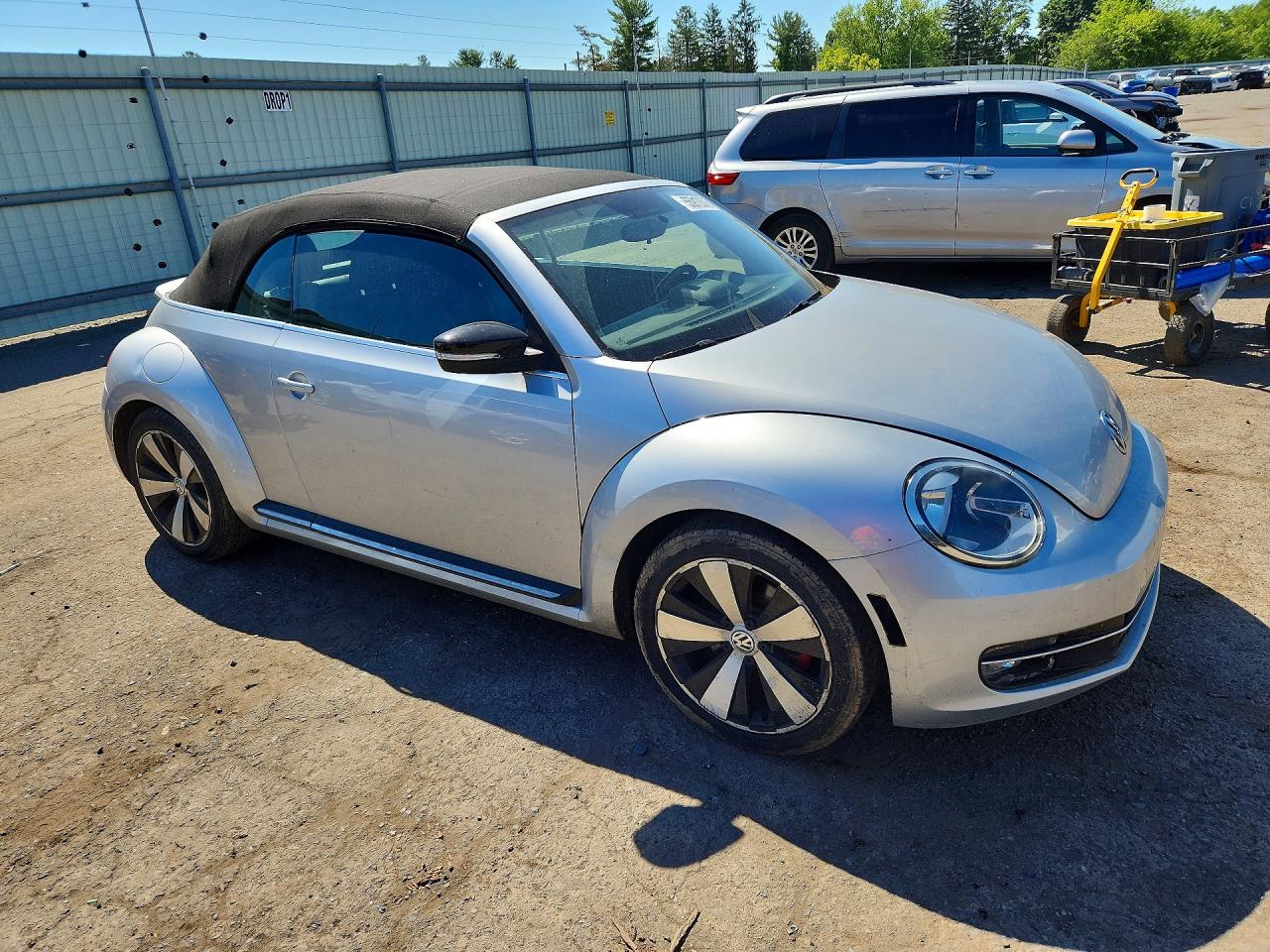 2013 Volkswagen Beetle Turbo Silver vin: 3VW8A7AT1DM812697