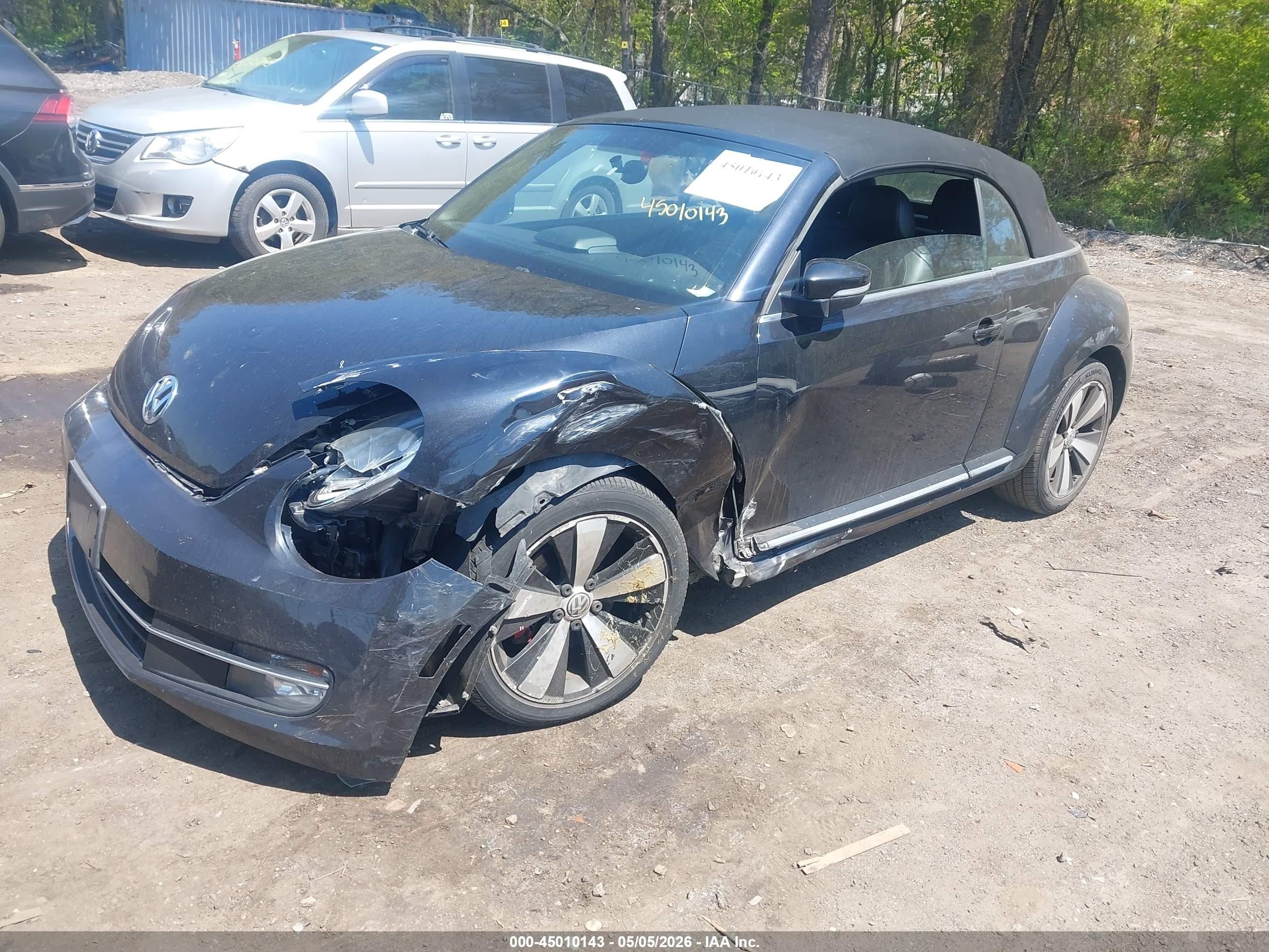 2013 Volkswagen Beetle Turbo Черный vin: 3VW8A7ATXDM811337