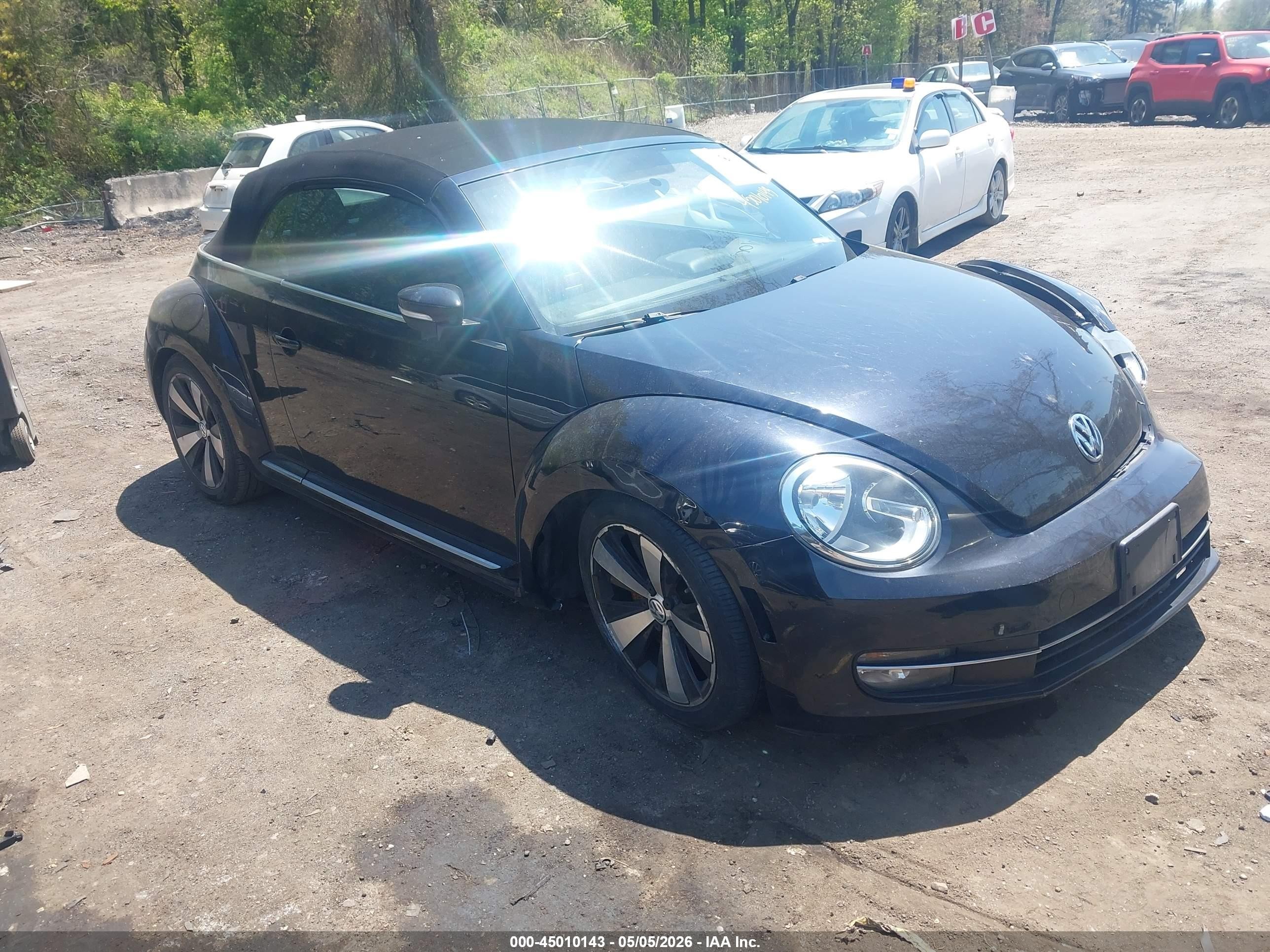 2013 Volkswagen Beetle Turbo Черный vin: 3VW8A7ATXDM811337