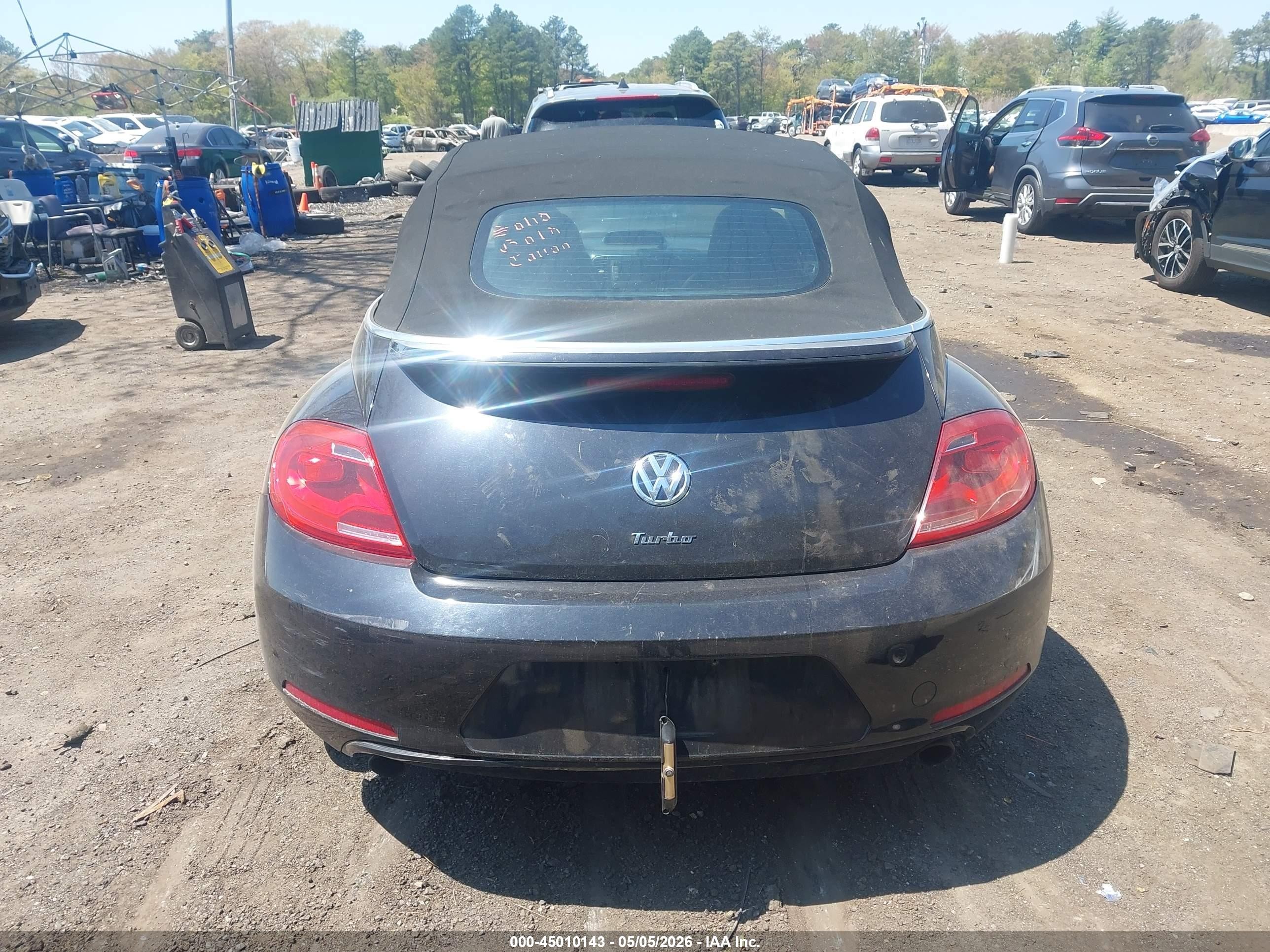 2013 Volkswagen Beetle Turbo Черный vin: 3VW8A7ATXDM811337
