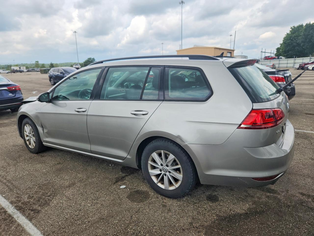 2015 Volkswagen Golf Sportwagen S Gray vin: 3VWA17AU5FM509631