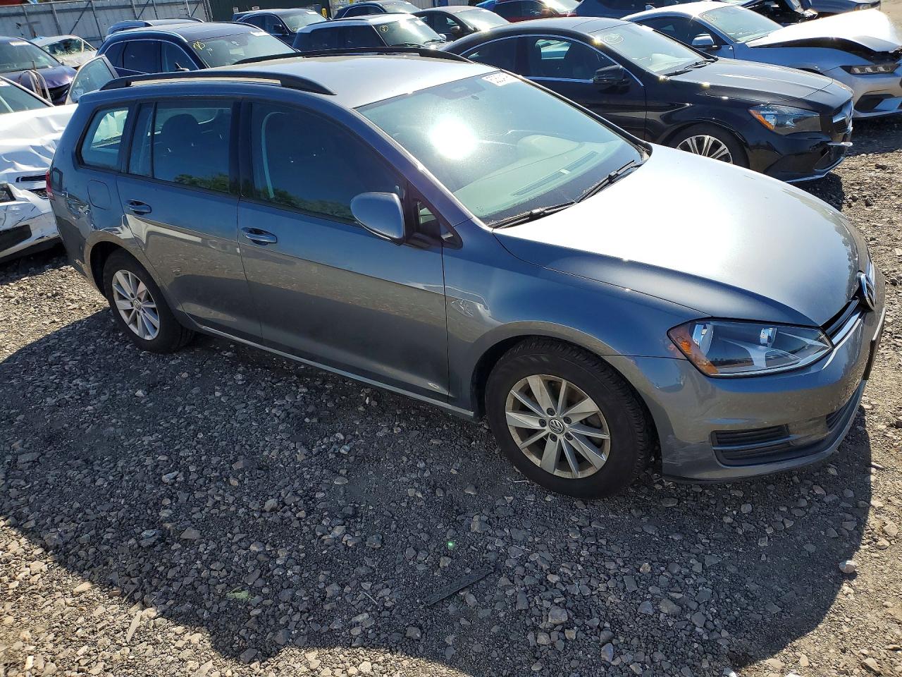 2017 Volkswagen Golf Sportwagen S Серый vin: 3VWA17AU8HM501400