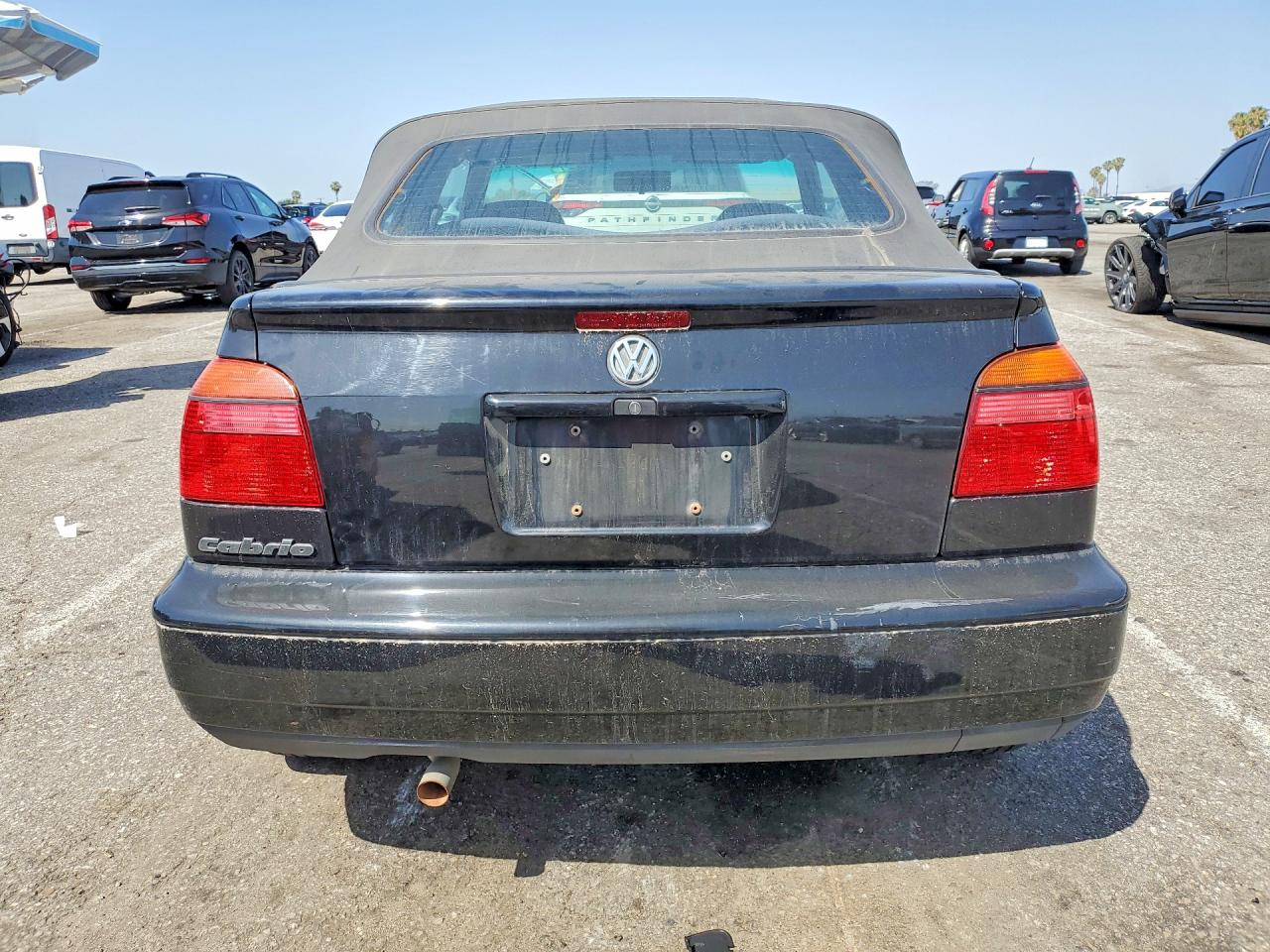 1998 Volkswagen Cabrio Black vin: 3VWAA81E1WM804935