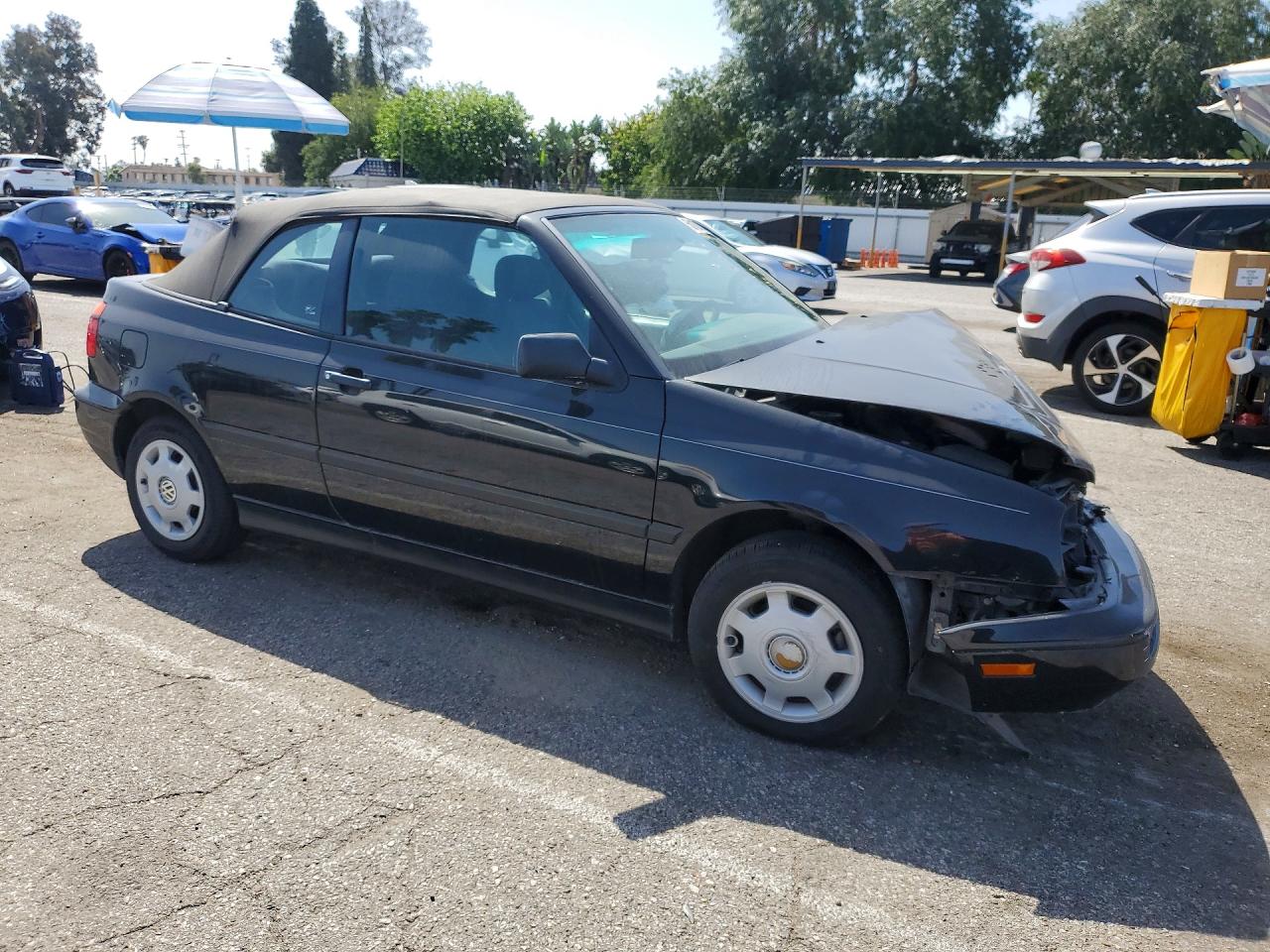1998 Volkswagen Cabrio Black vin: 3VWAA81E1WM804935