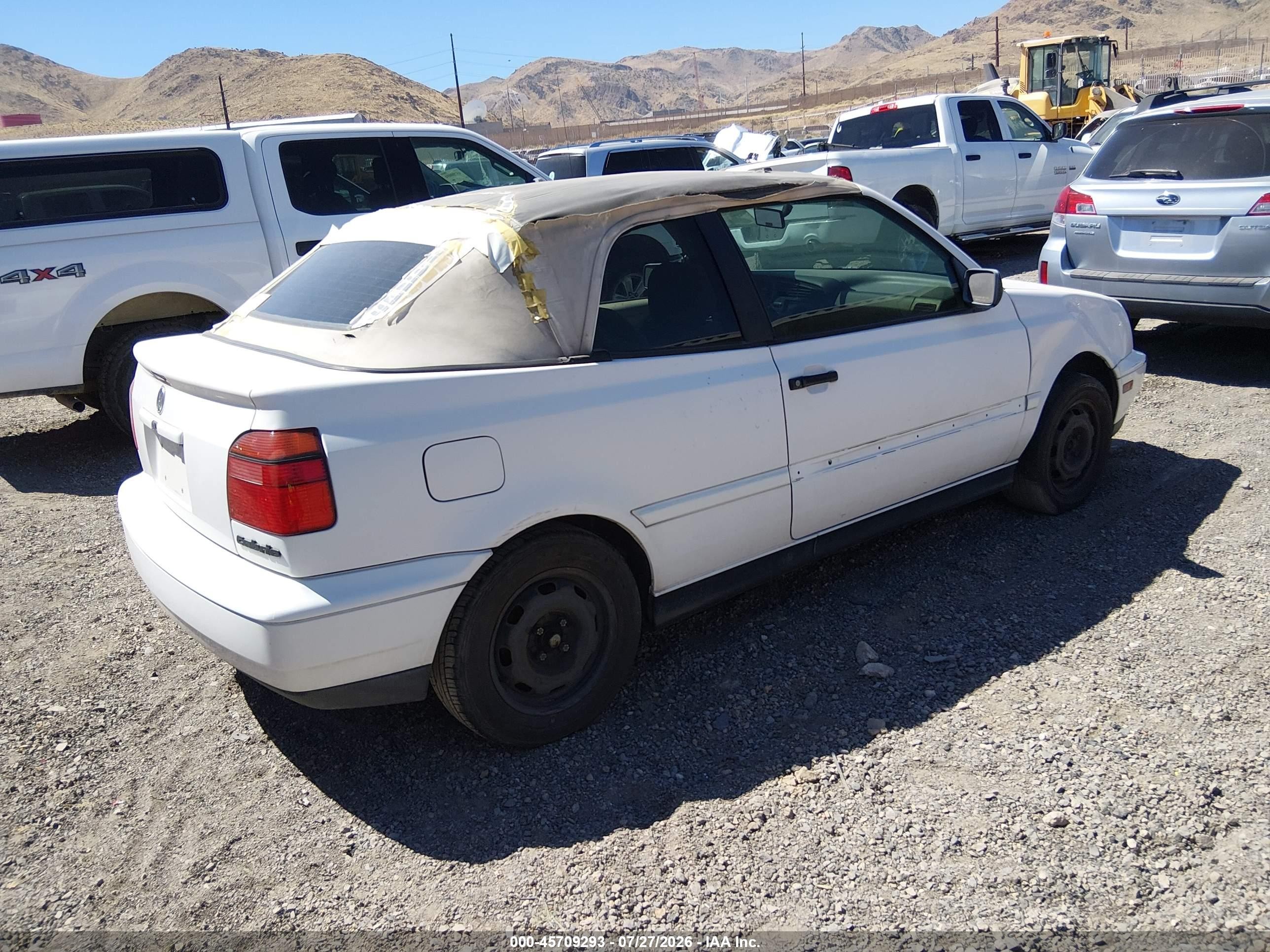 1997 Volkswagen Cabrio   Белый vin: 3VWAA81E9VM806625
