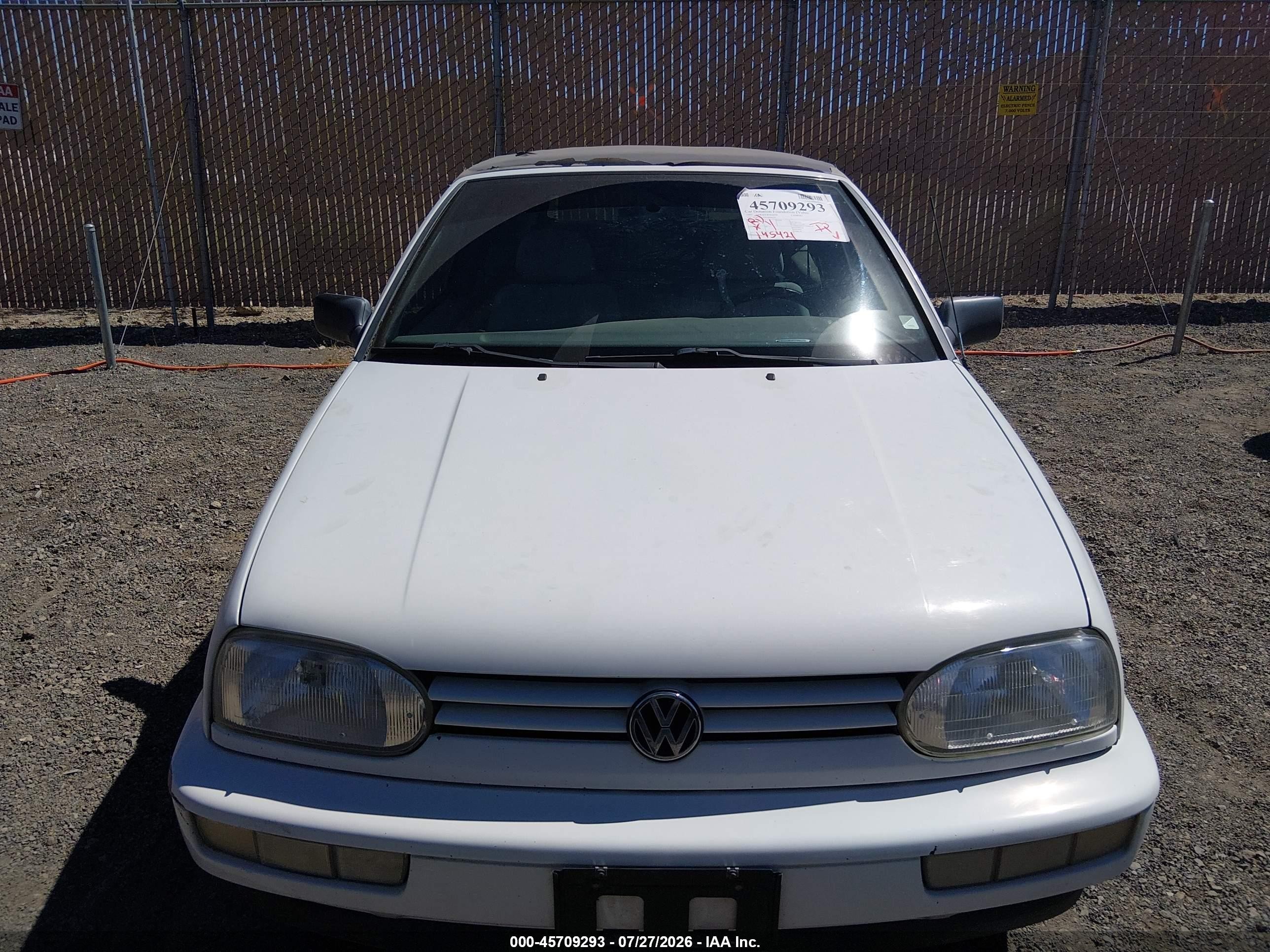 1997 Volkswagen Cabrio   Белый vin: 3VWAA81E9VM806625