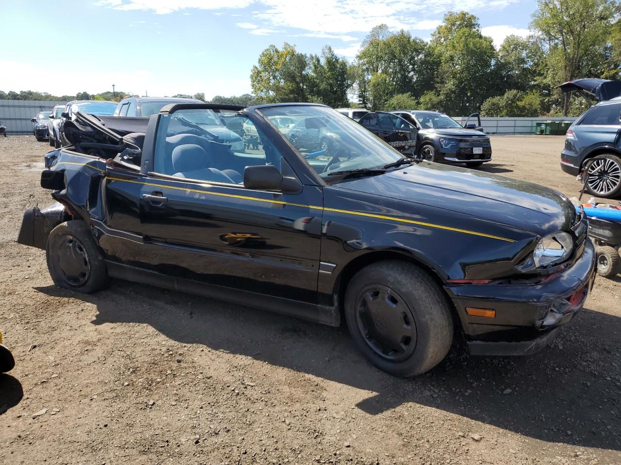 1997 Volkswagen Cabrio Черный vin: 3VWAA81E9VM810092