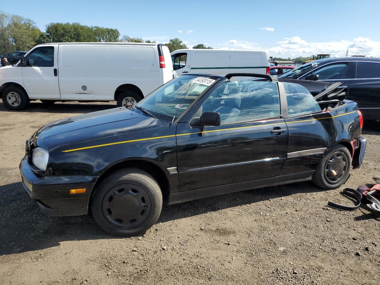 1997 Volkswagen Cabrio Черный vin: 3VWAA81E9VM810092