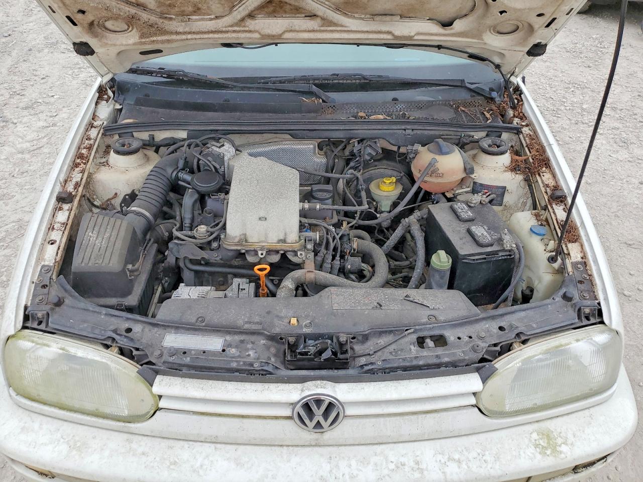 1998 Volkswagen Cabrio White vin: 3VWAA81EXWM808675