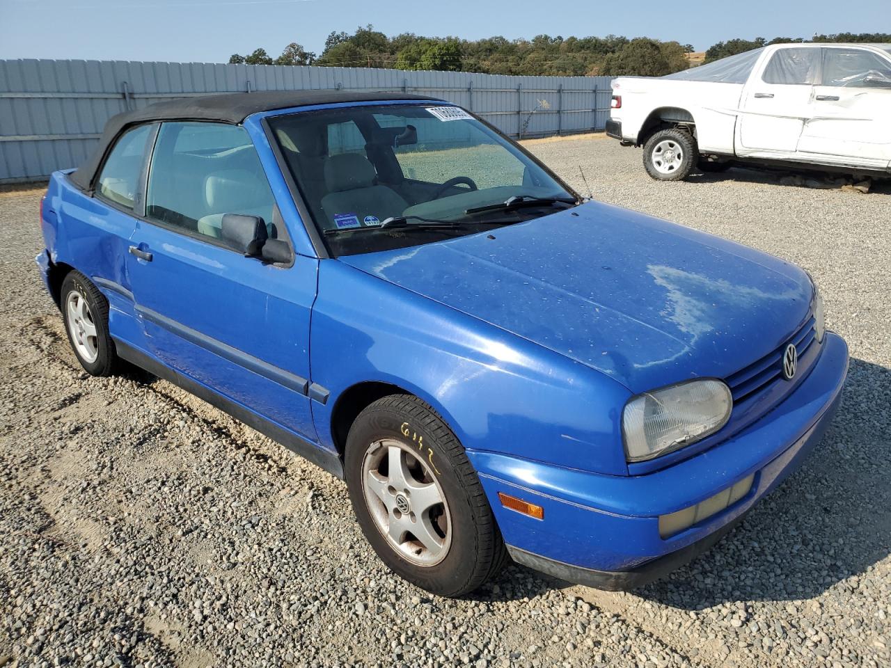 1998 Volkswagen Cabrio Blue vin: 3VWAB81E7WM808176