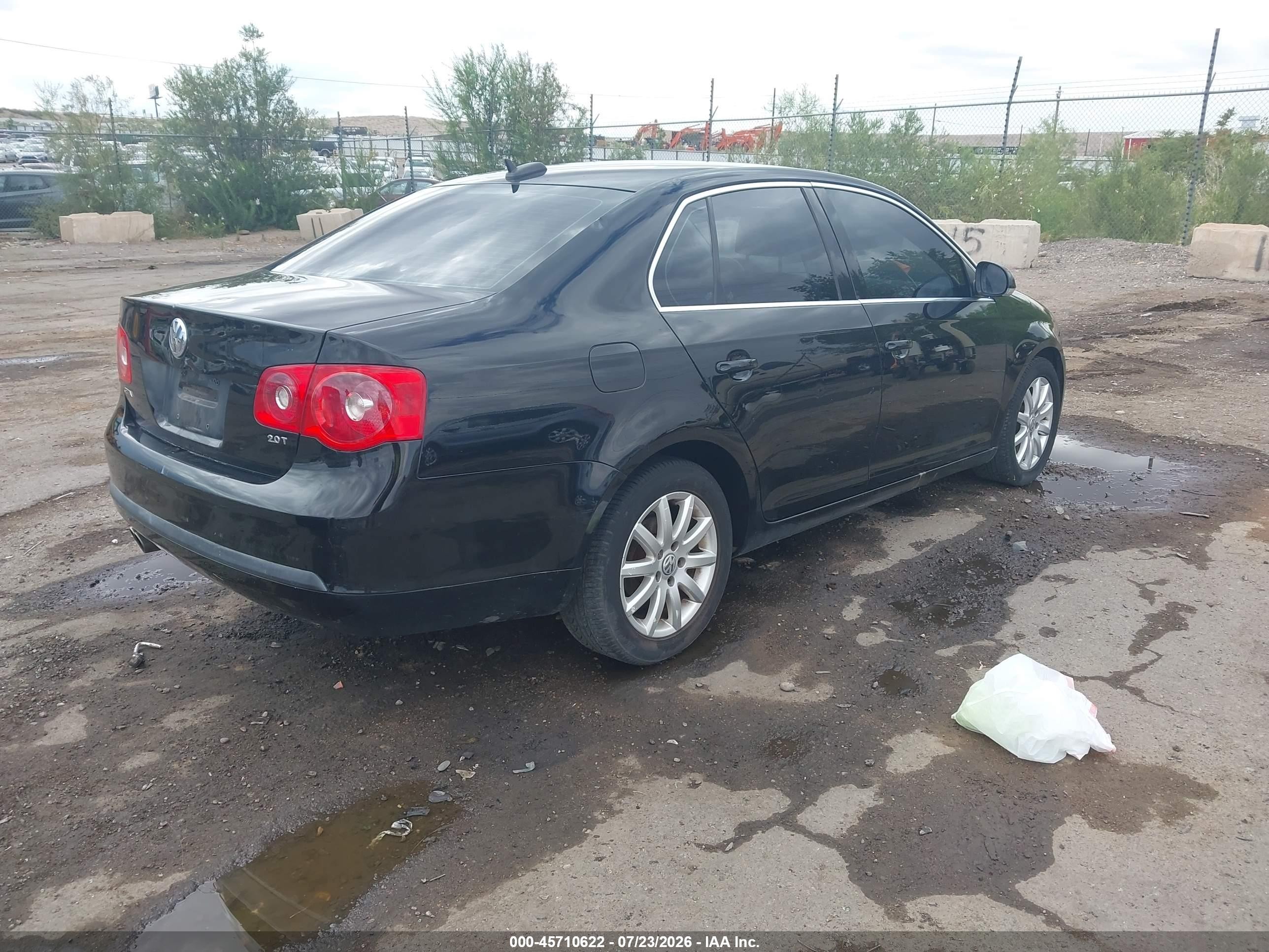 2006 Volkswagen Jetta 2.0t Black vin: 3VWAJ71K66M655342