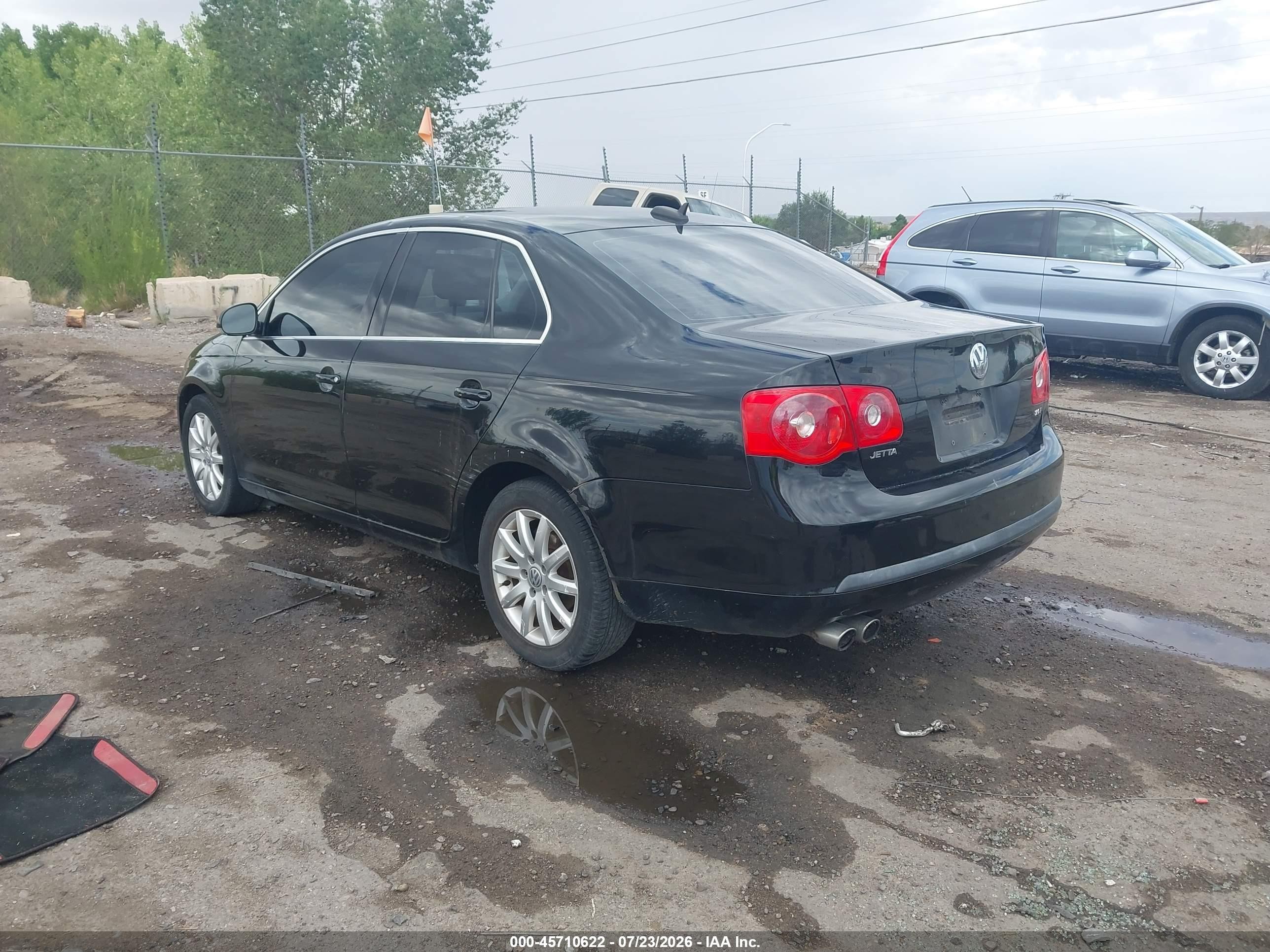 2006 Volkswagen Jetta 2.0t Black vin: 3VWAJ71K66M655342