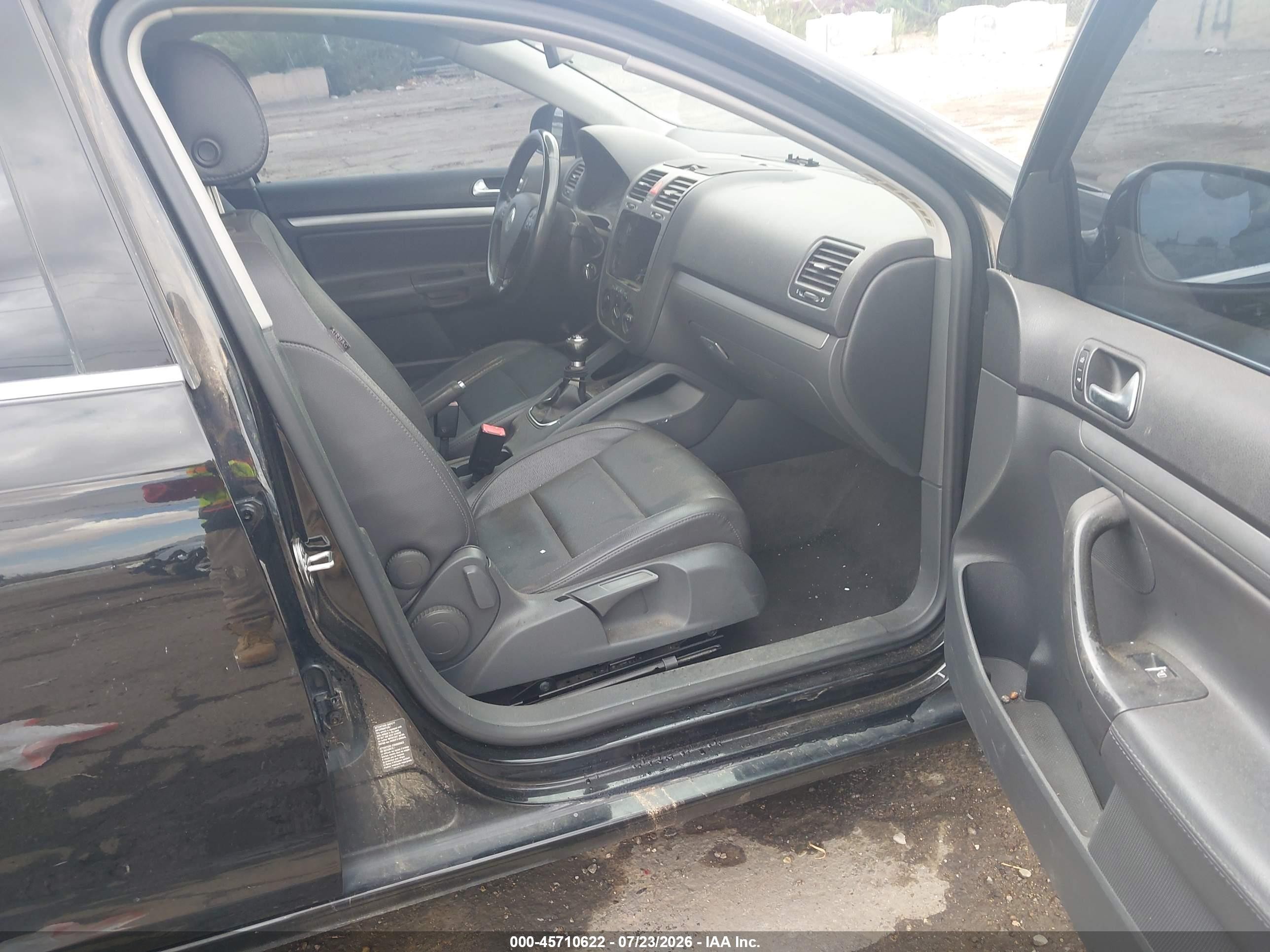 2006 Volkswagen Jetta 2.0t Black vin: 3VWAJ71K66M655342