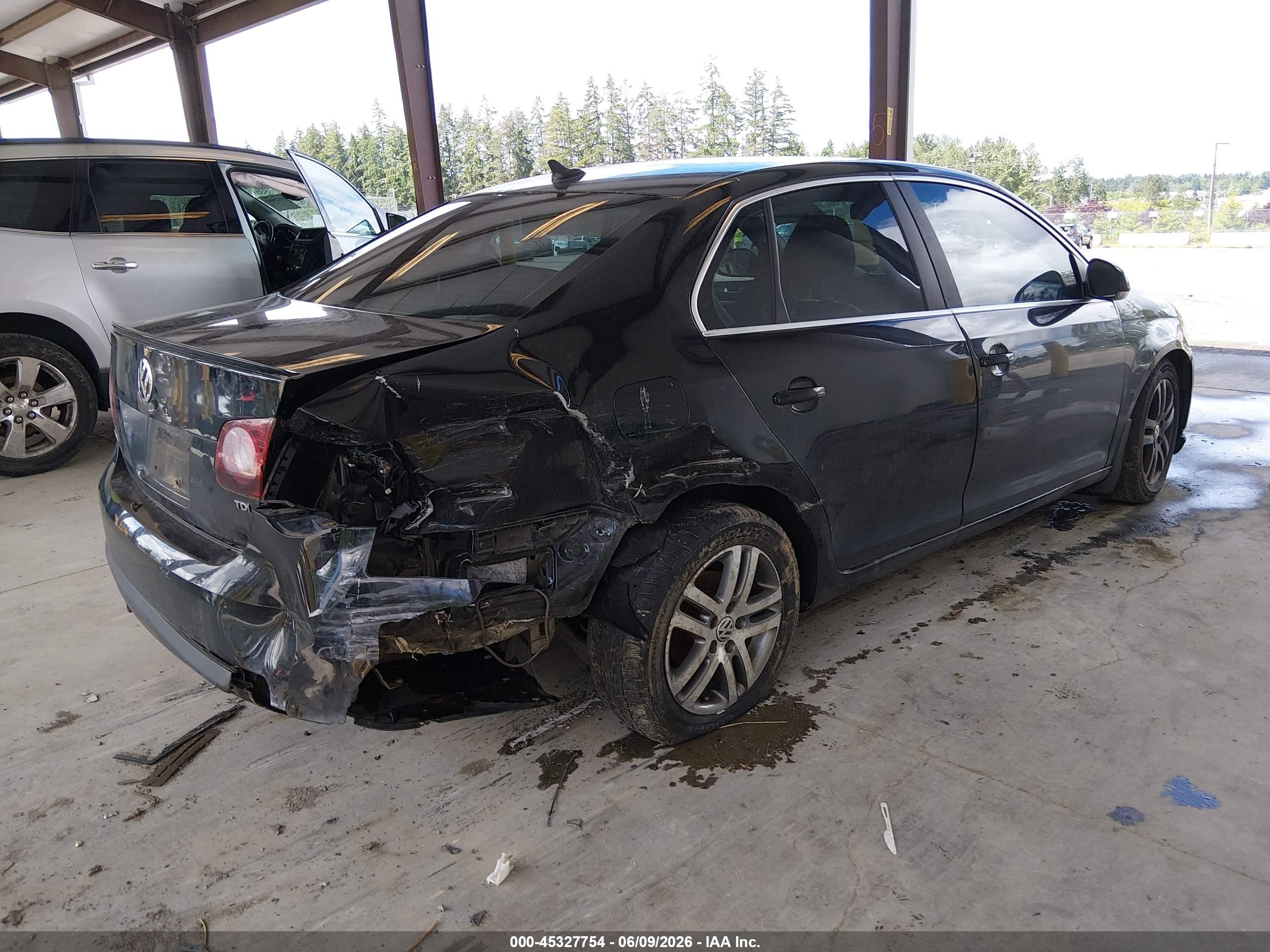 2009 Volkswagen Jetta Tdi Black vin: 3VWAL71K79M008494
