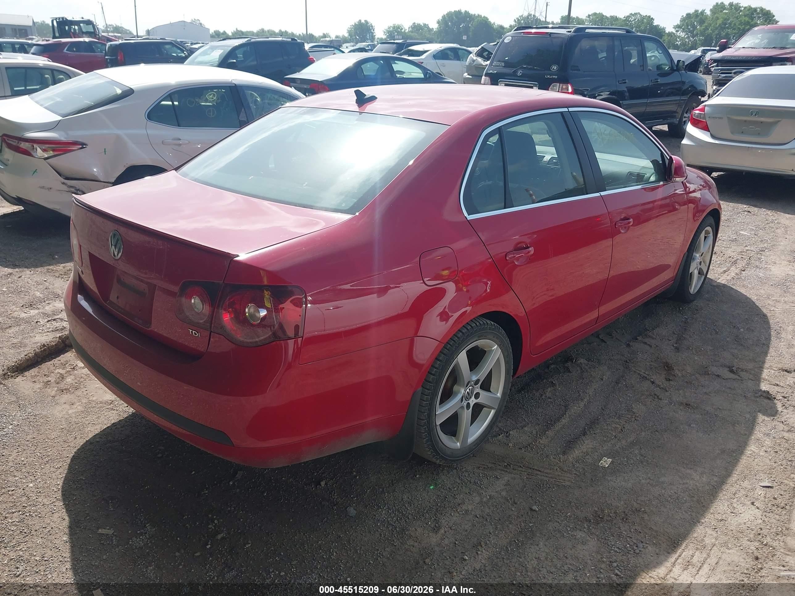 2010 Volkswagen Jetta Tdi Red vin: 3VWAL7AJ1AM126861