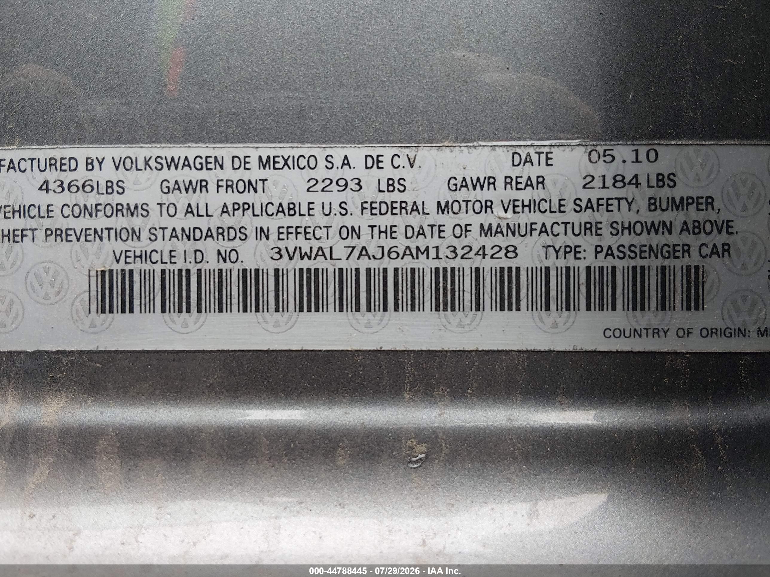 2010 Volkswagen Jetta Tdi Gray vin: 3VWAL7AJ6AM132428