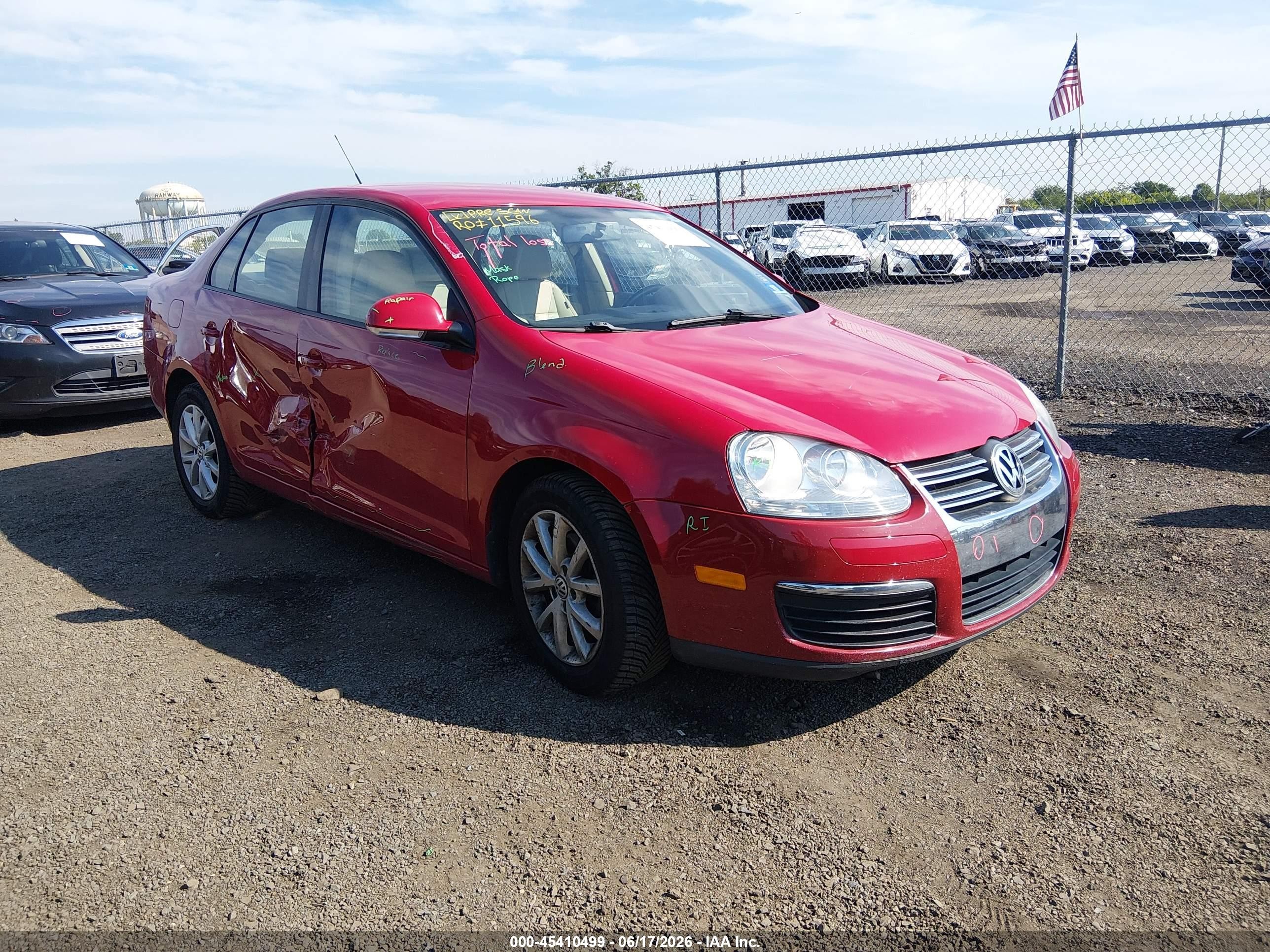 2010 Volkswagen Jetta Limited Edition Red vin: 3VWAX7AJ9AM123369