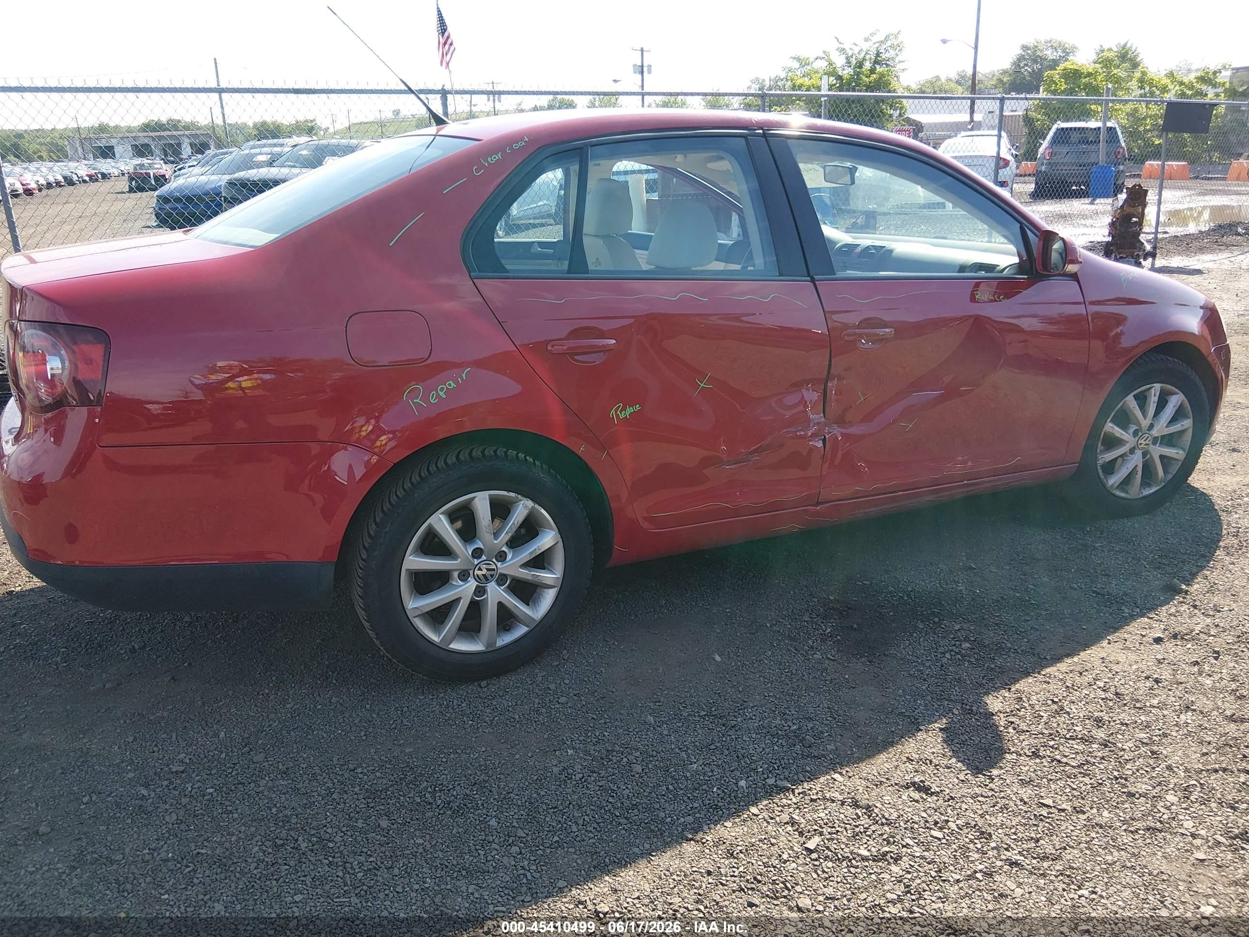 2010 Volkswagen Jetta Limited Edition Red vin: 3VWAX7AJ9AM123369