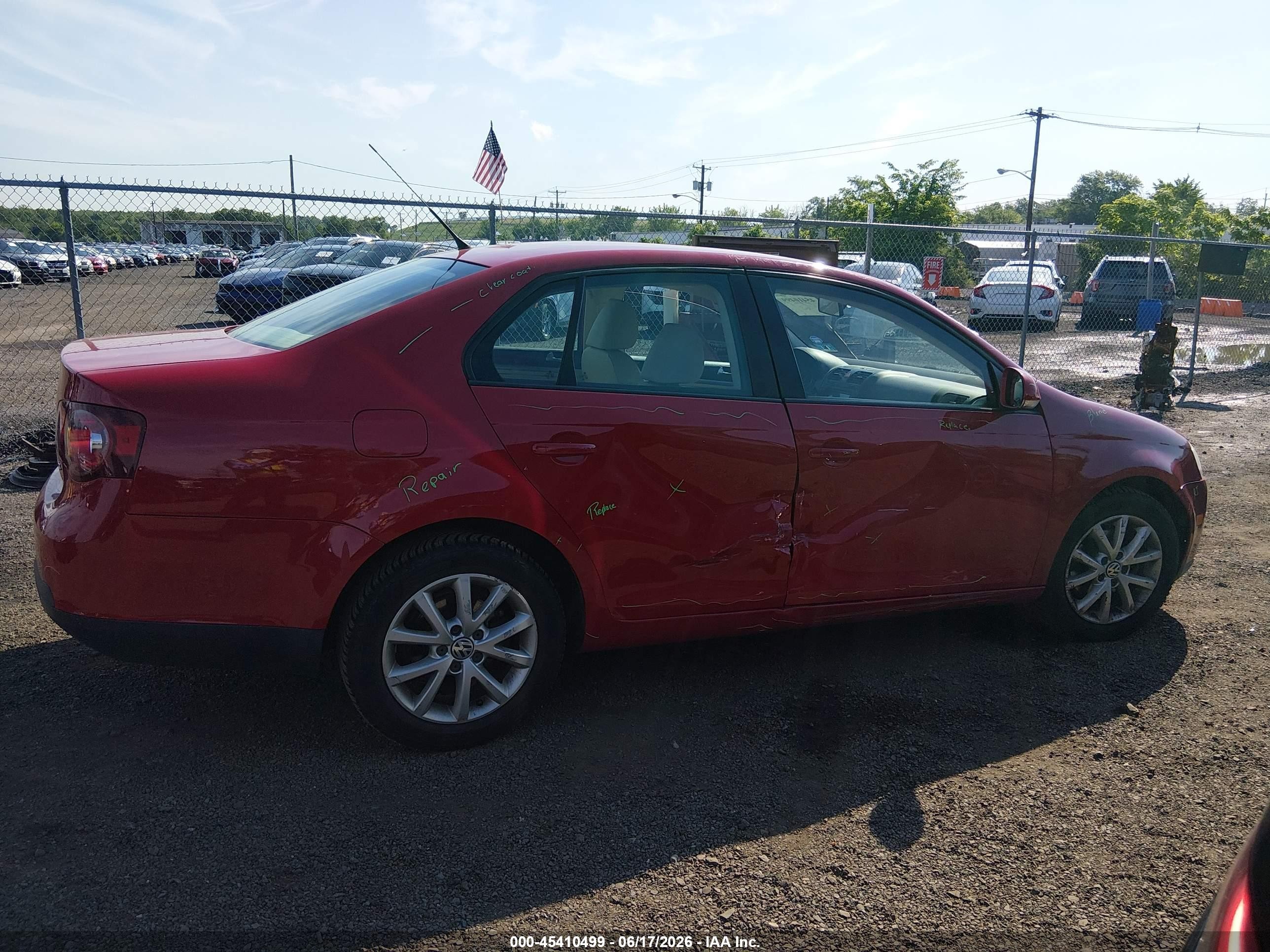 2010 Volkswagen Jetta Limited Edition Red vin: 3VWAX7AJ9AM123369