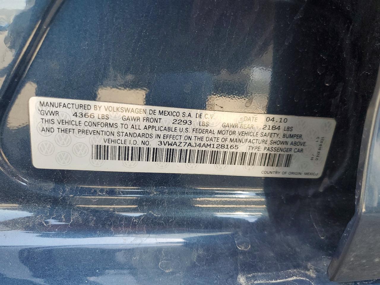 2010 Volkswagen Jetta Limited Charcoal vin: 3VWAZ7AJ4AM128165