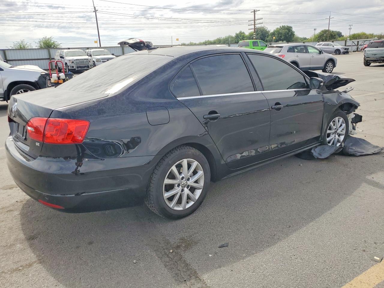 2014 Volkswagen Jetta Se Black vin: 3VWB07AJ0EM415863
