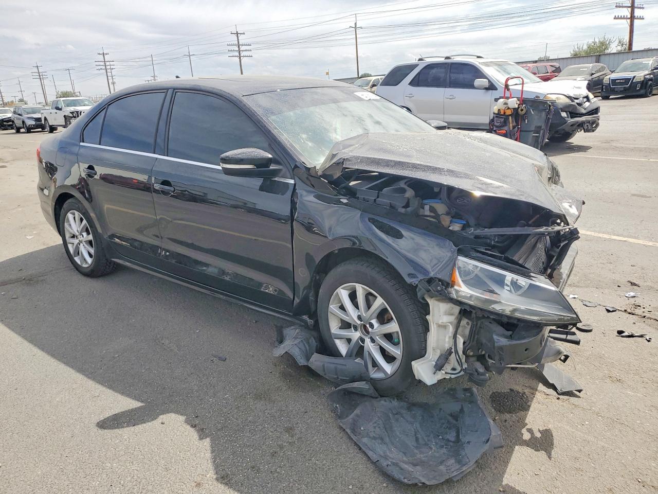 2014 Volkswagen Jetta Se Black vin: 3VWB07AJ0EM415863