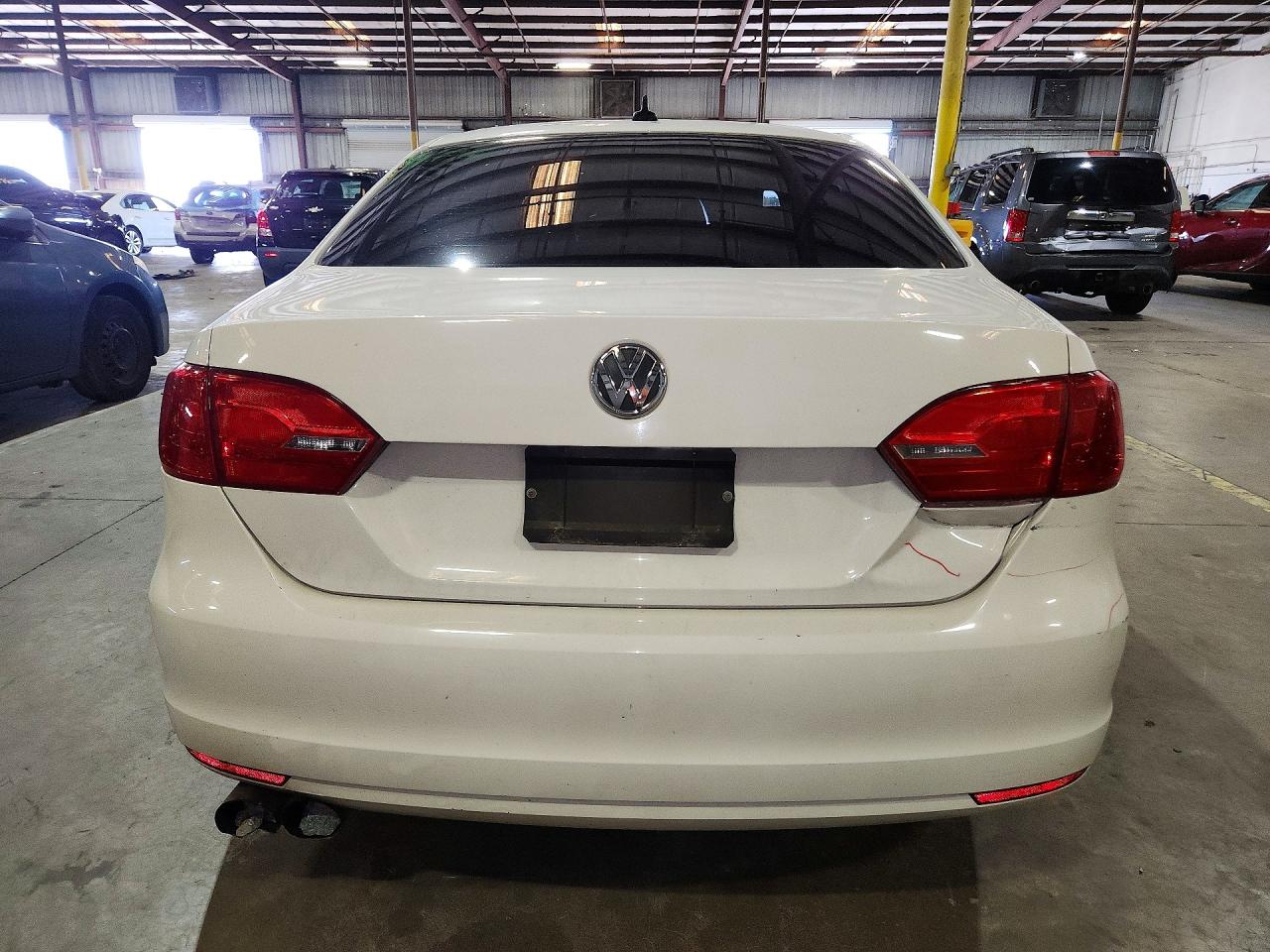 2014 Volkswagen Jetta Se White vin: 3VWB07AJ1EM387541