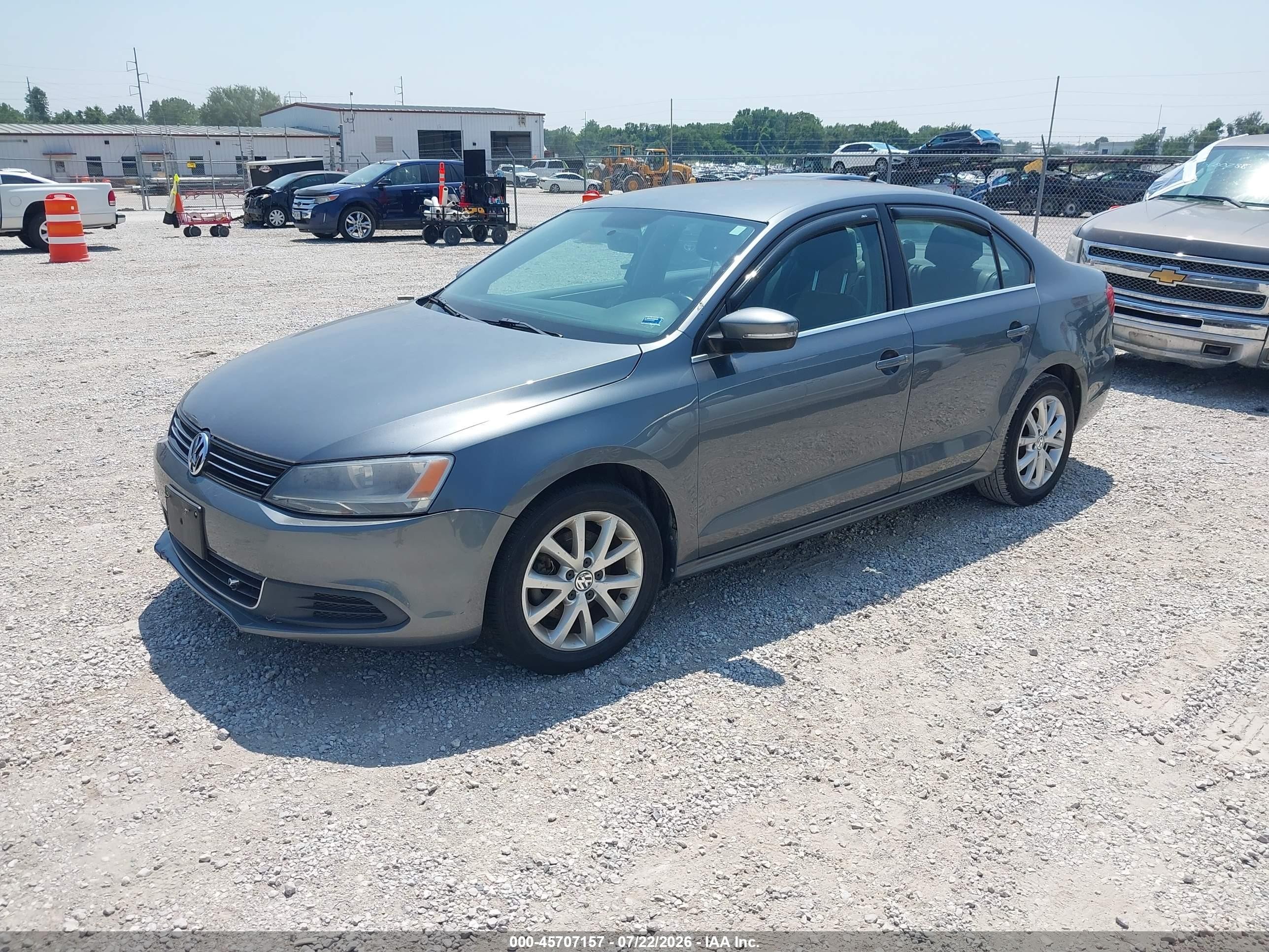 2014 Volkswagen Jetta 1.8t Se Gray vin: 3VWB07AJ3EM203412