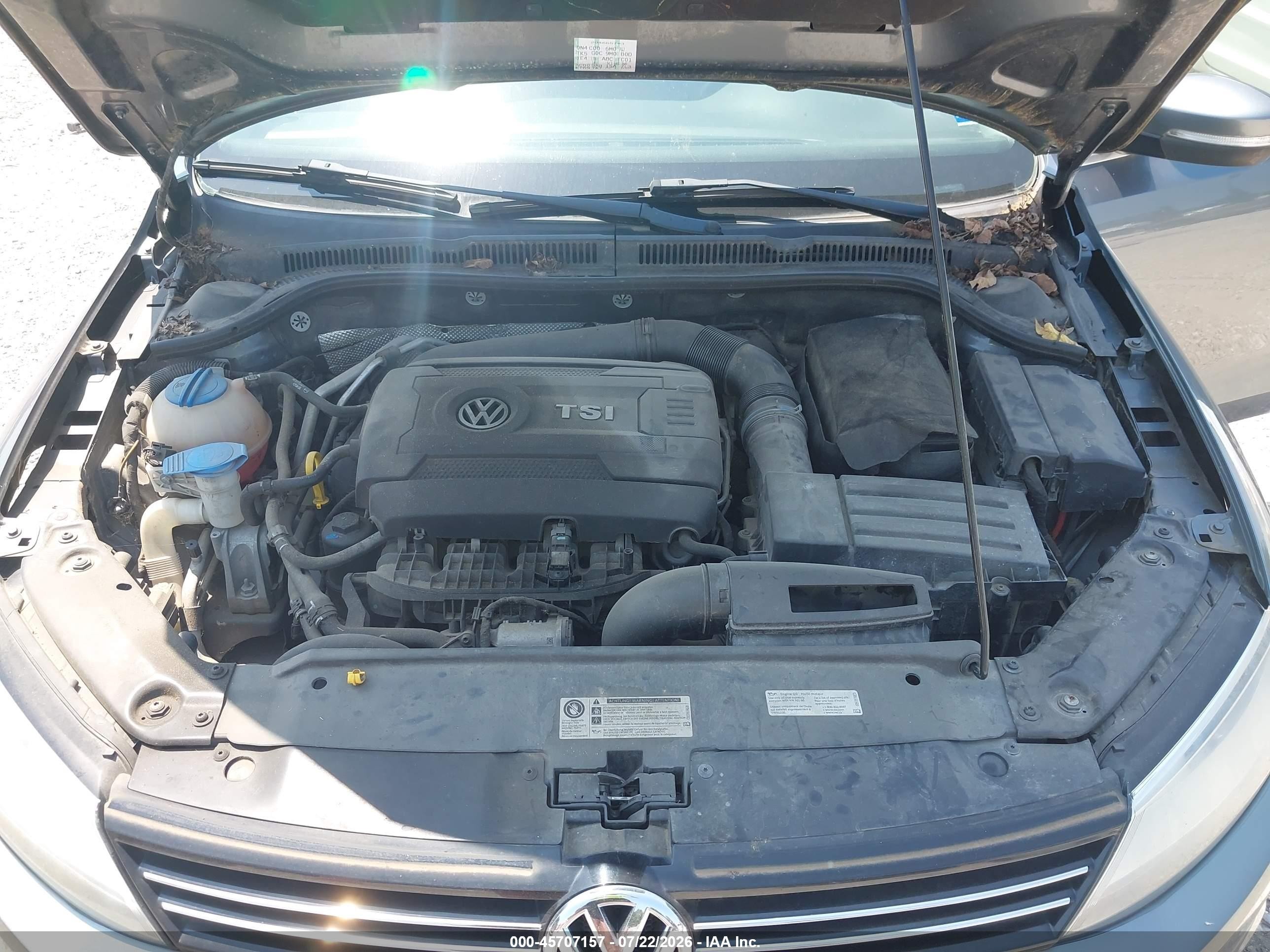 2014 Volkswagen Jetta 1.8t Se Gray vin: 3VWB07AJ3EM203412