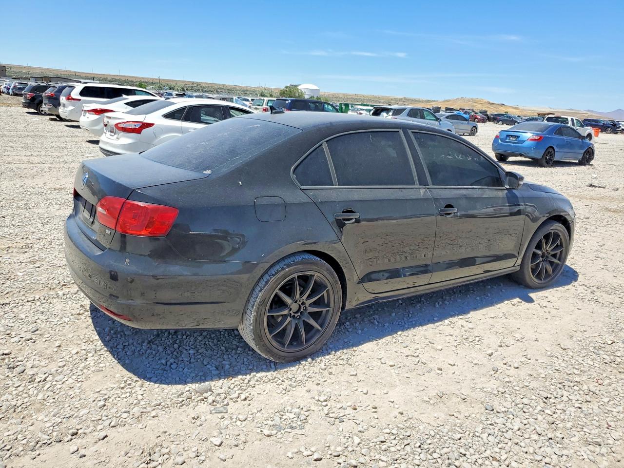 2014 Volkswagen Jetta Se Black vin: 3VWB07AJ3EM226155