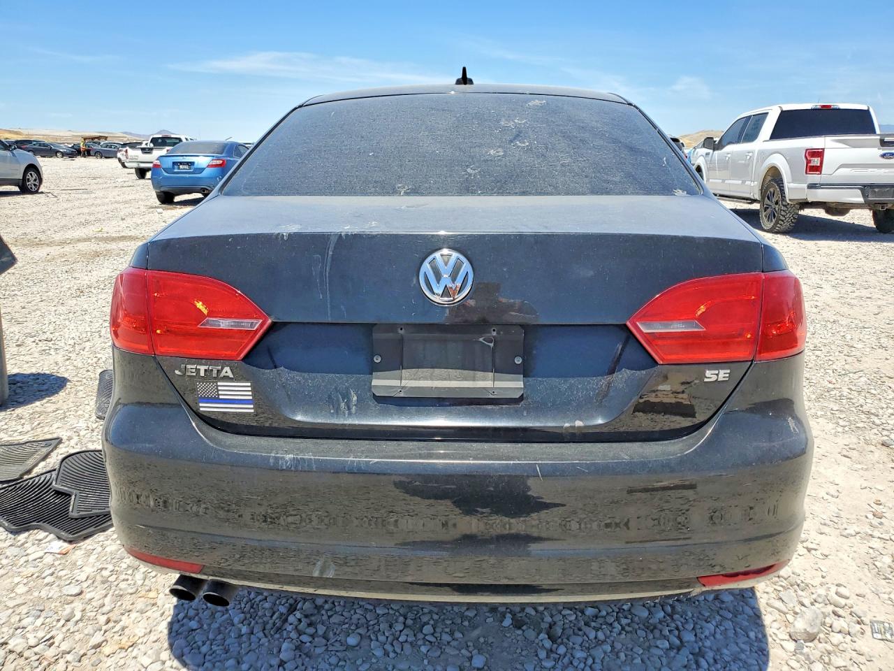 2014 Volkswagen Jetta Se Black vin: 3VWB07AJ3EM226155