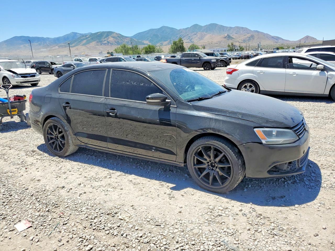 2014 Volkswagen Jetta Se Black vin: 3VWB07AJ3EM226155