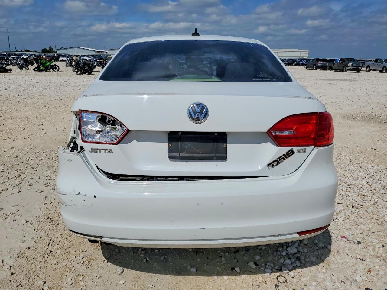 2014 Volkswagen Jetta Se White vin: 3VWB07AJ4EM415218
