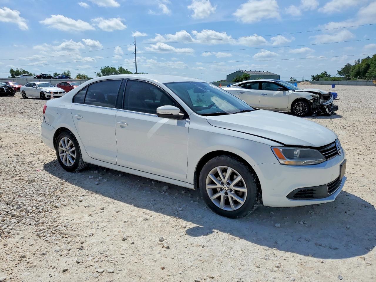 2014 Volkswagen Jetta Se White vin: 3VWB07AJ4EM415218