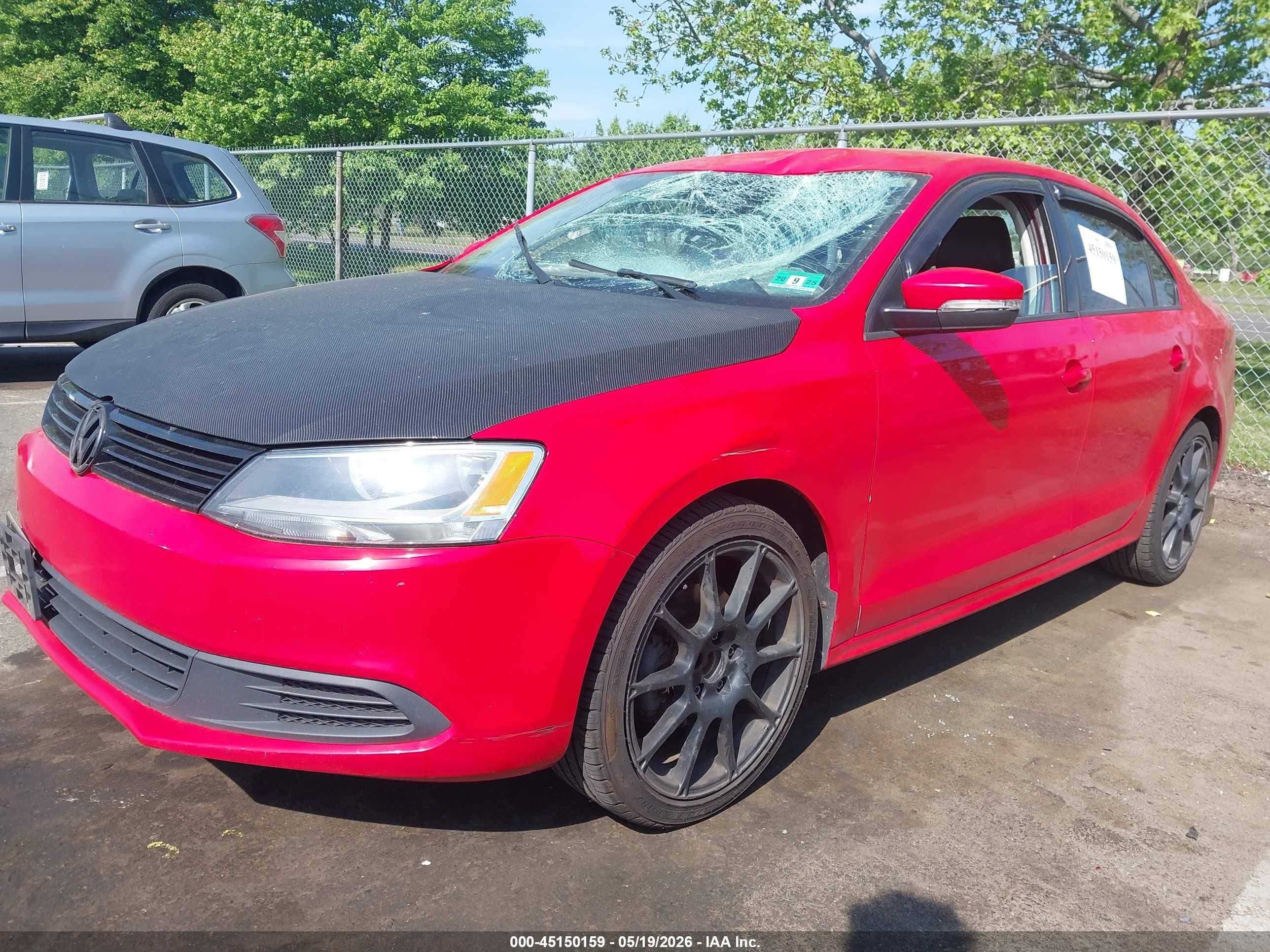 2014 Volkswagen Jetta 1.8t Se Red vin: 3VWB07AJ7EM225722