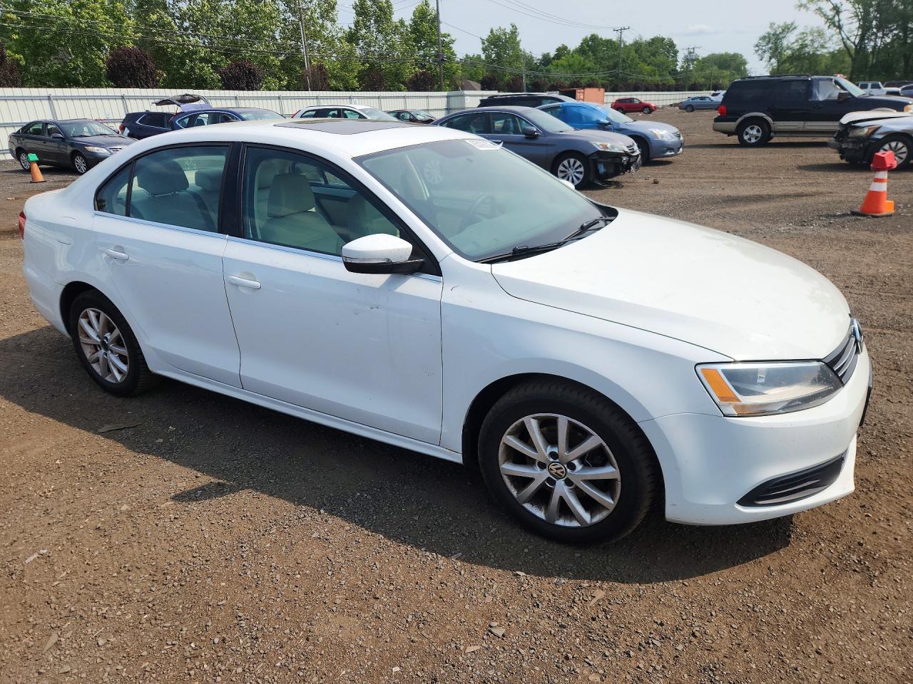 2014 Volkswagen Jetta Se Белый vin: 3VWB17AJ1EM418798