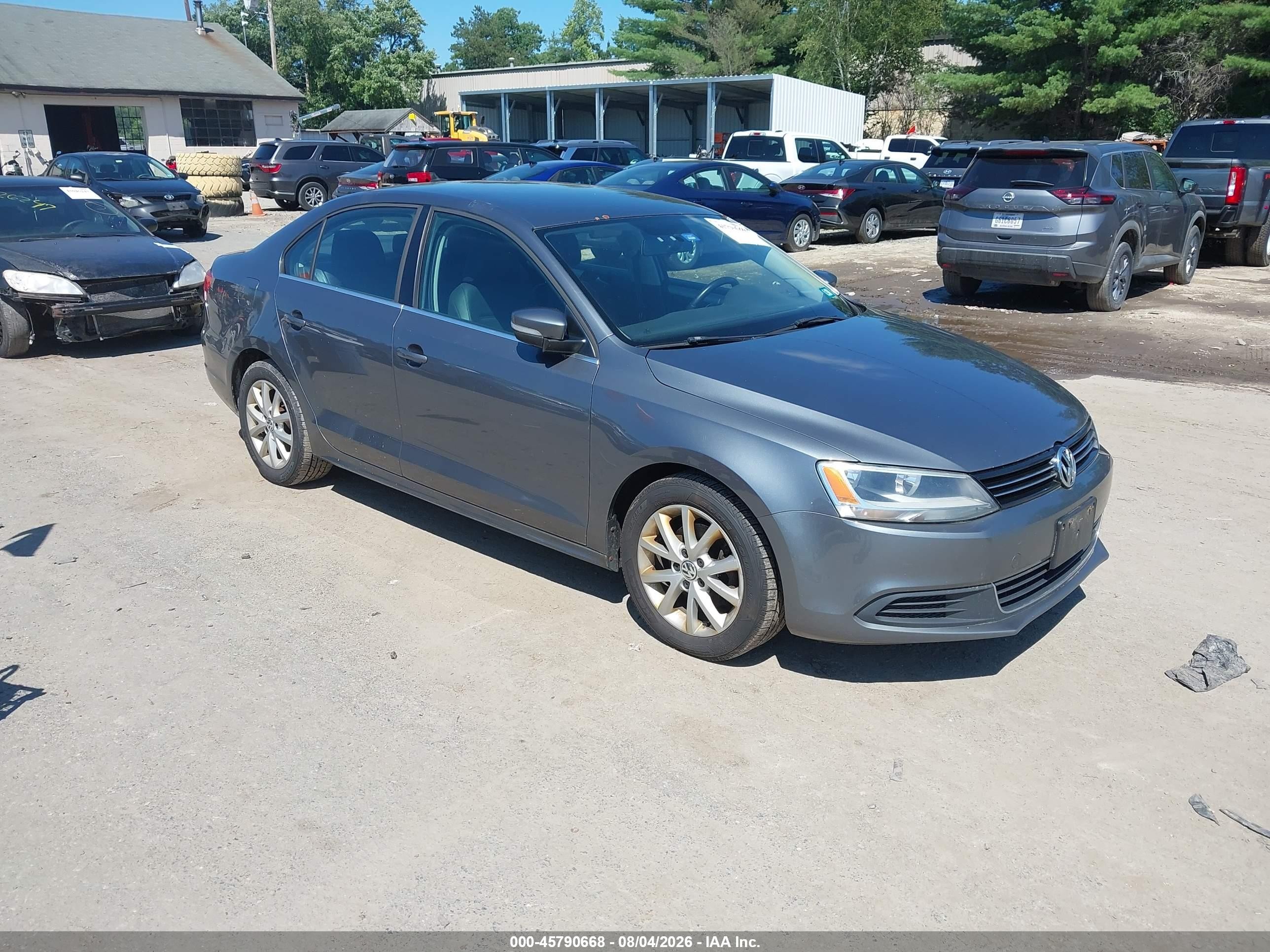 2014 Volkswagen Jetta 1.8t Se Blue vin: 3VWB17AJ1EM445385