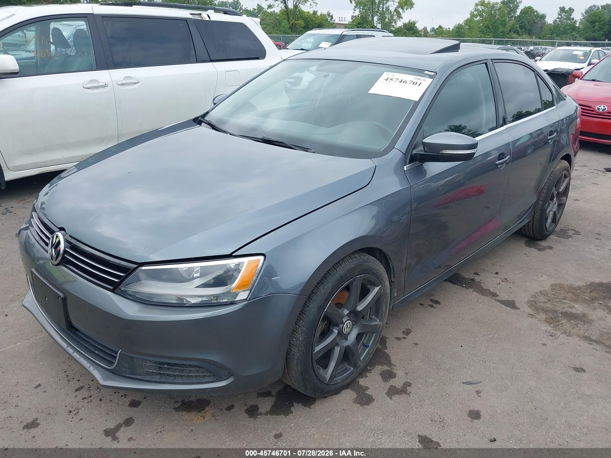 2014 Volkswagen Jetta 1.8t Se Gray vin: 3VWB17AJ2EM432046