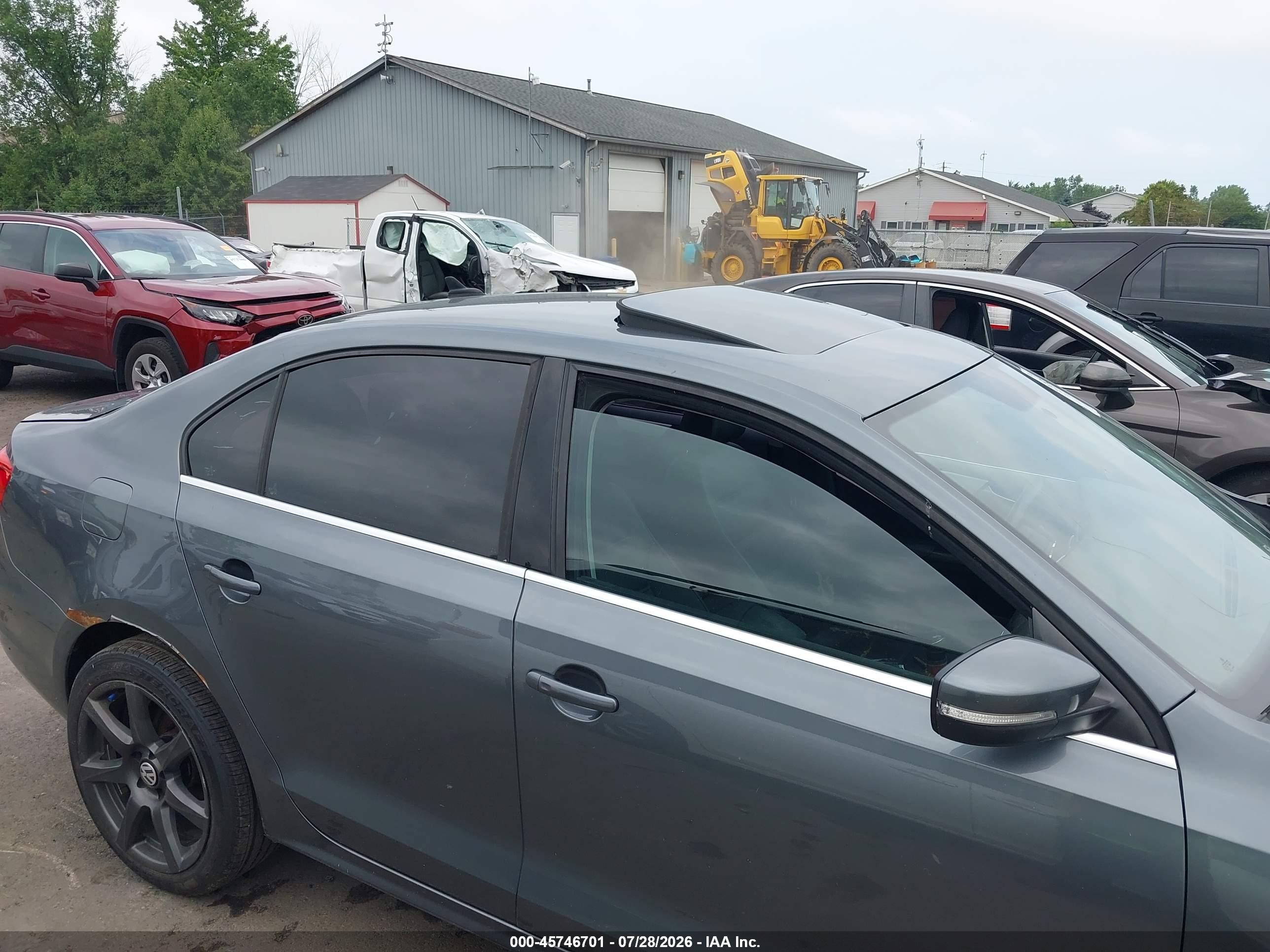 2014 Volkswagen Jetta 1.8t Se Gray vin: 3VWB17AJ2EM432046